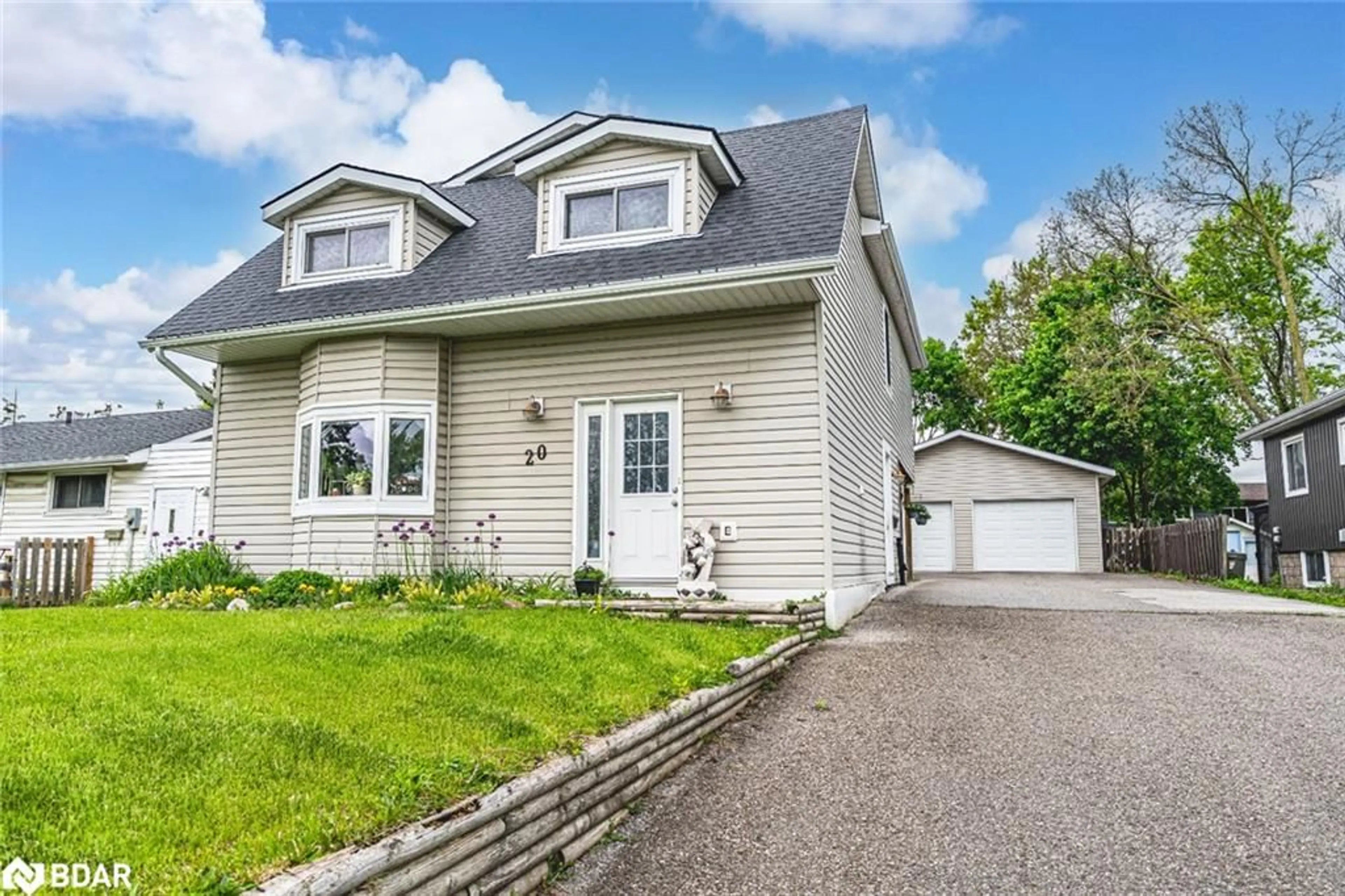 Home with vinyl exterior material, street for 20 Ferris Lane, Barrie Ontario L4M 2X7