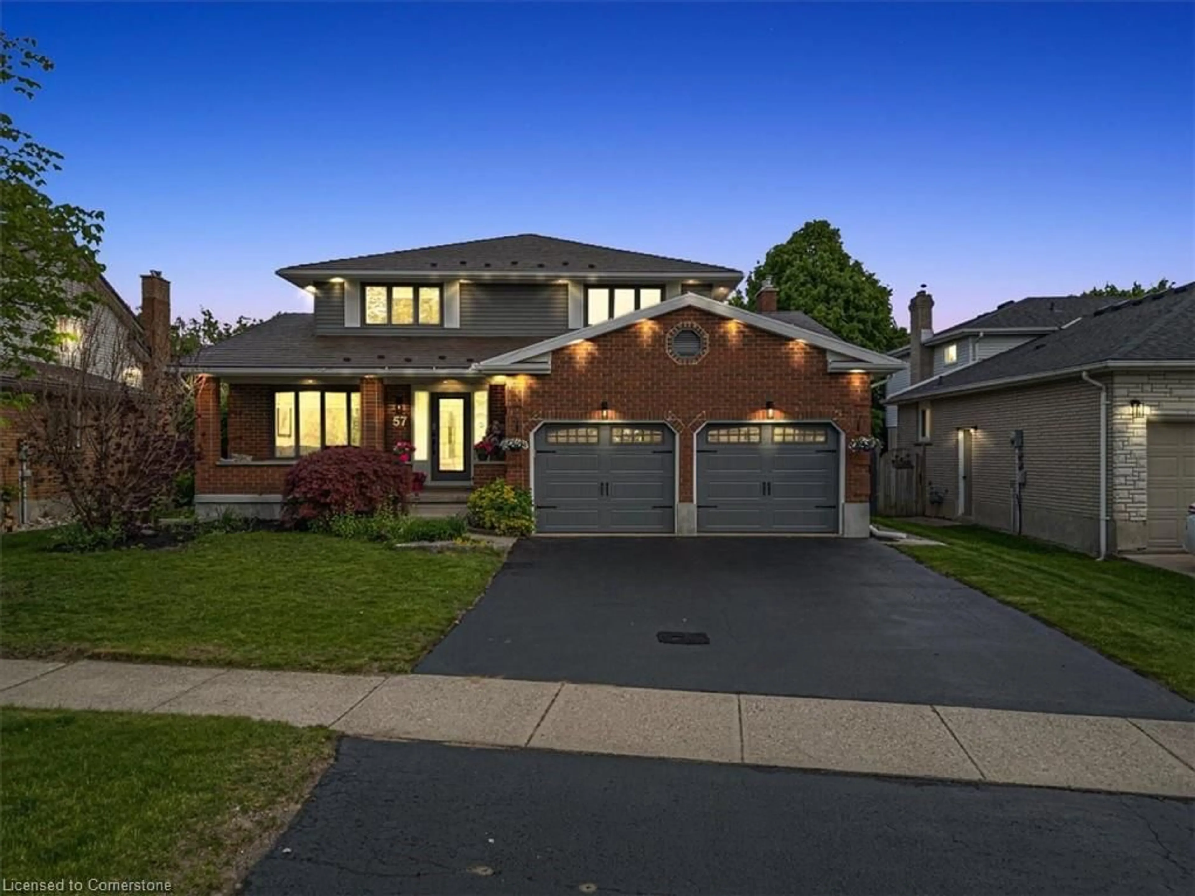Home with brick exterior material, street for 57 Springmount Dr, Kitchener Ontario N2A 3V2