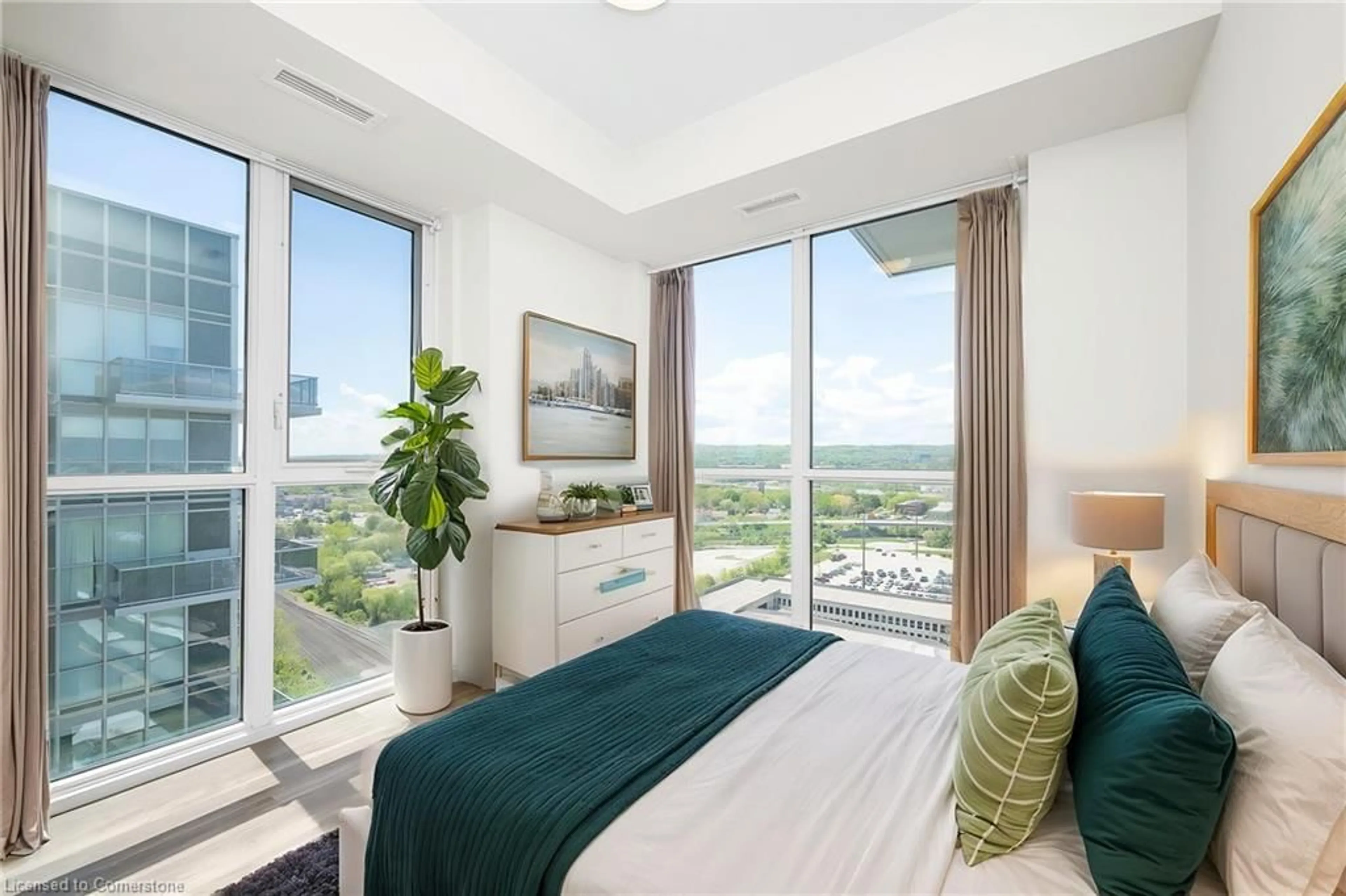 Bedroom with bed, unknown for 2087 Fairview St #1908, Burlington Ontario L7R 0E5