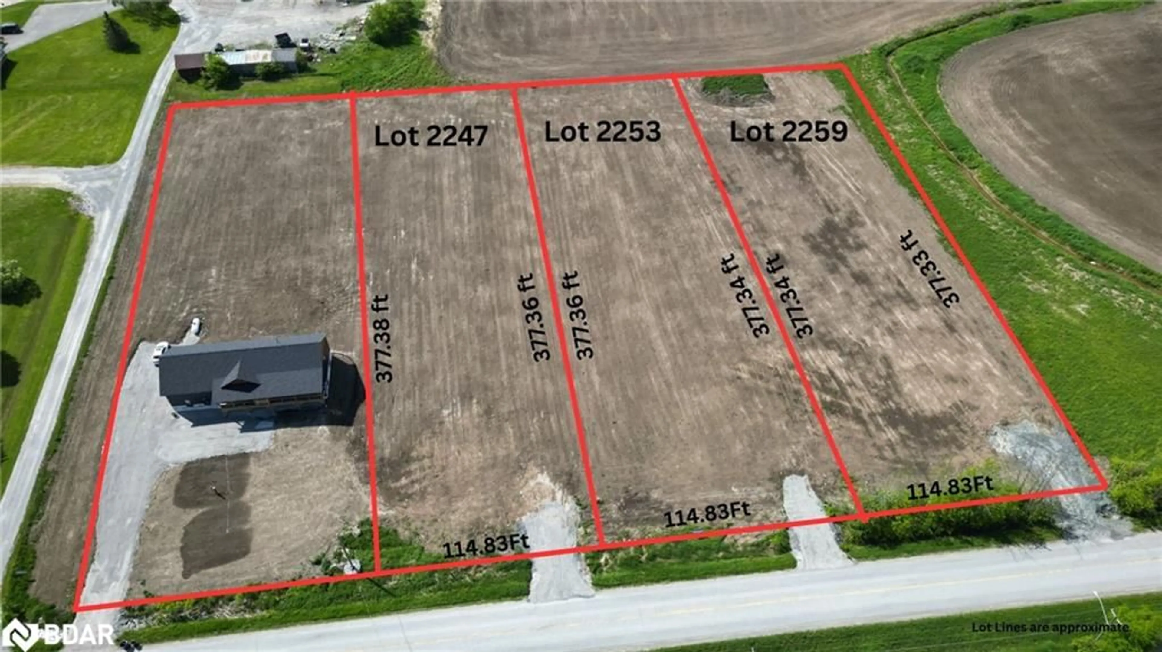 A pic from outside/outdoor area/front of a property/back of a property/a pic from drone, building for 2259 Concession 10 Rd, Udney Ontario L0K 2B0