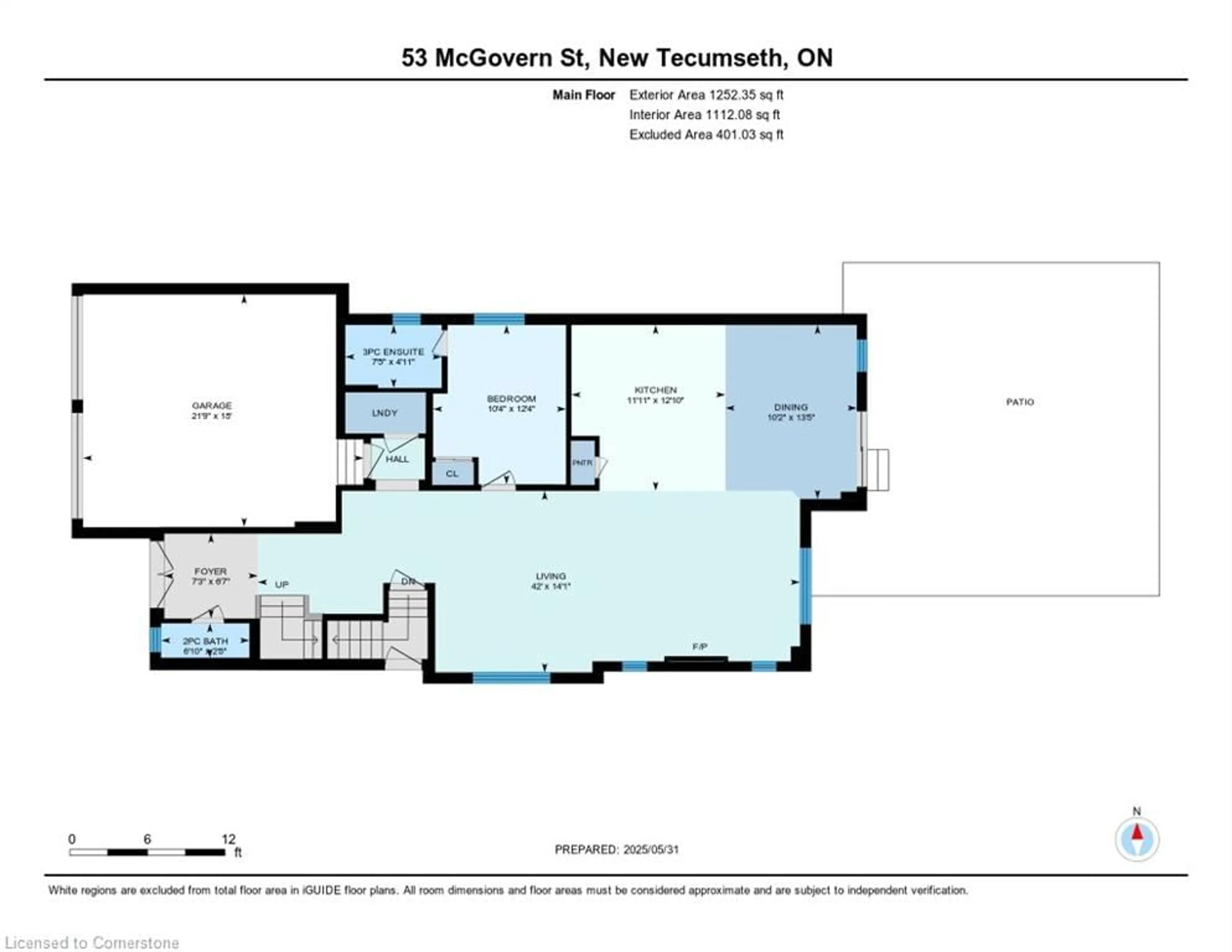 Floor plan for 53 Mcgovern St, Tottenham Ontario L0G 1W0