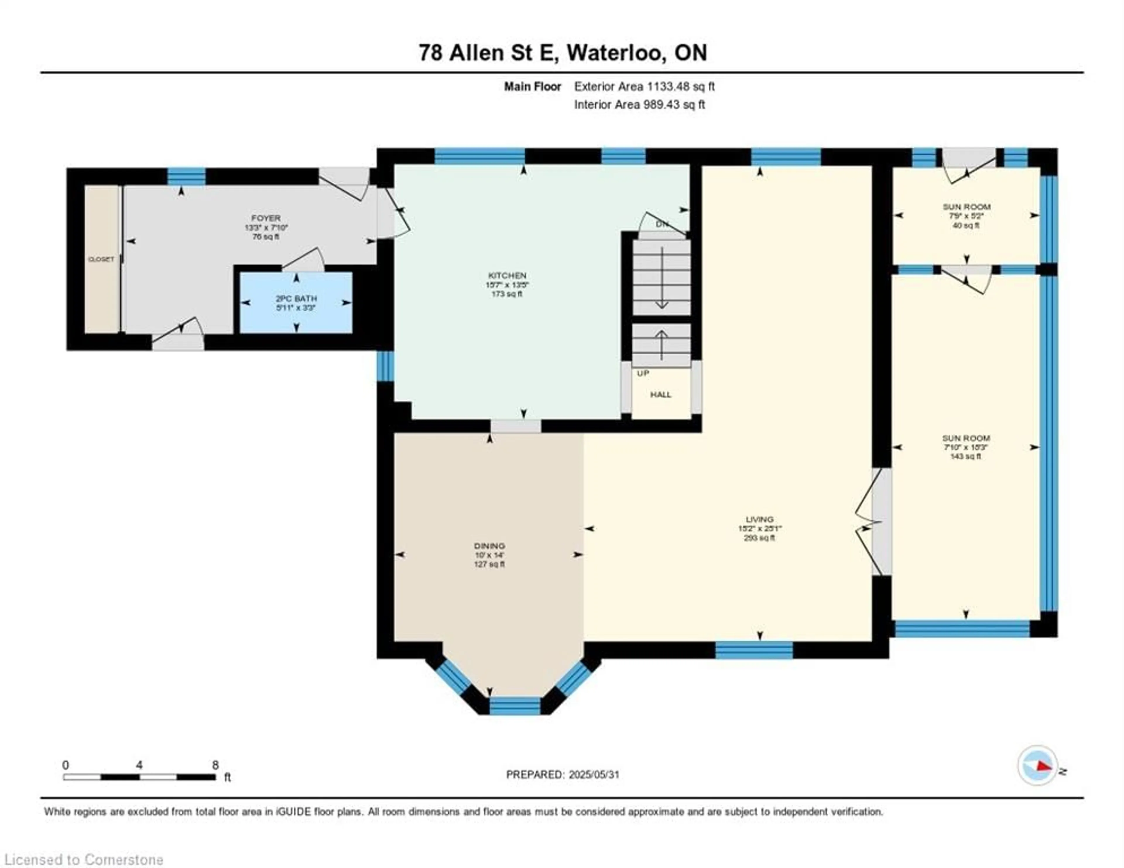 Floor plan for 78 Allen St, Waterloo Ontario N2J 1J2