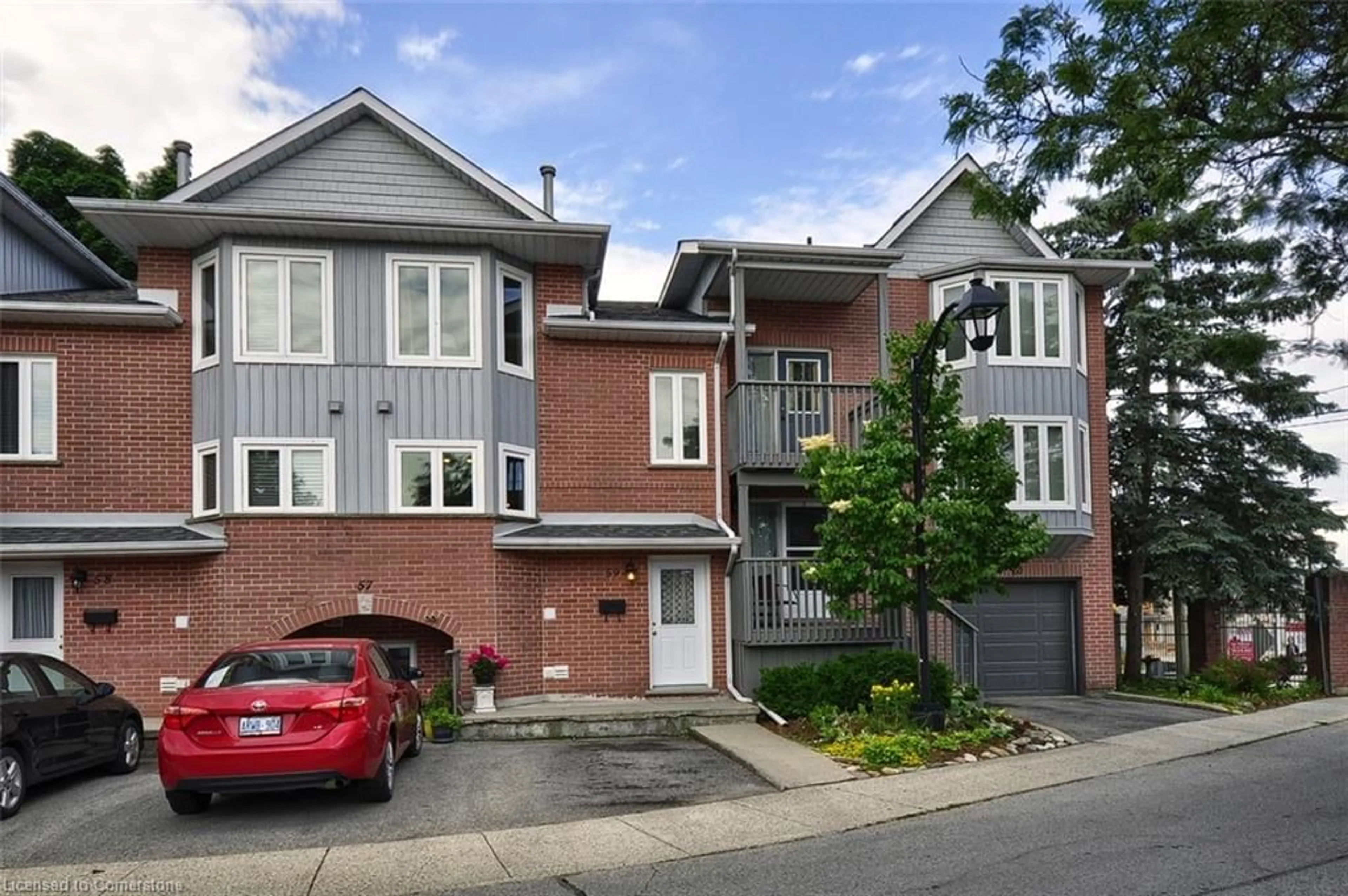 Home with brick exterior material, street for 245 Bishop St #59, Cambridge Ontario N3H 5N2