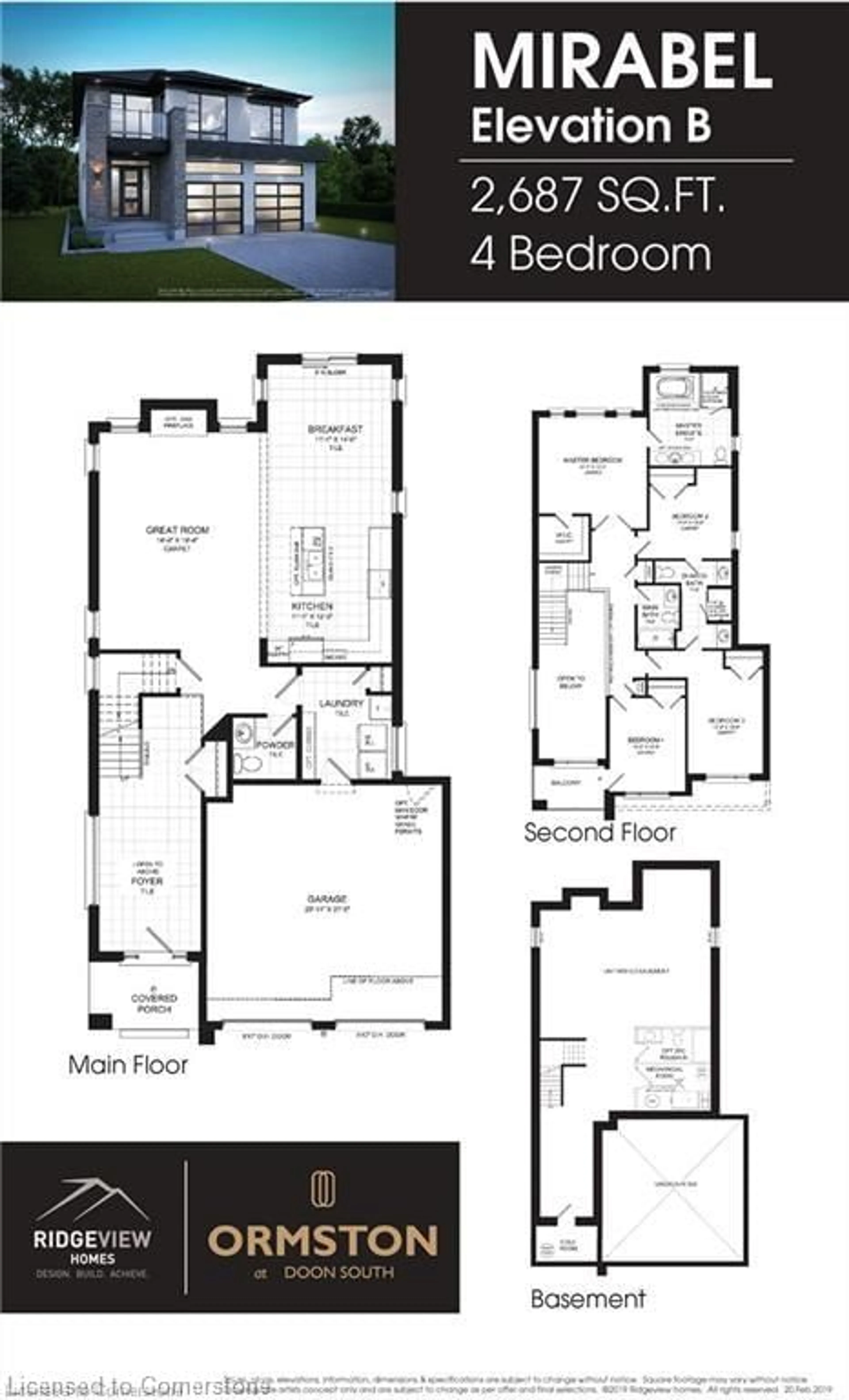 Floor plan for 110 Blair Creek Dr, Kitchener Ontario N2P 0J1