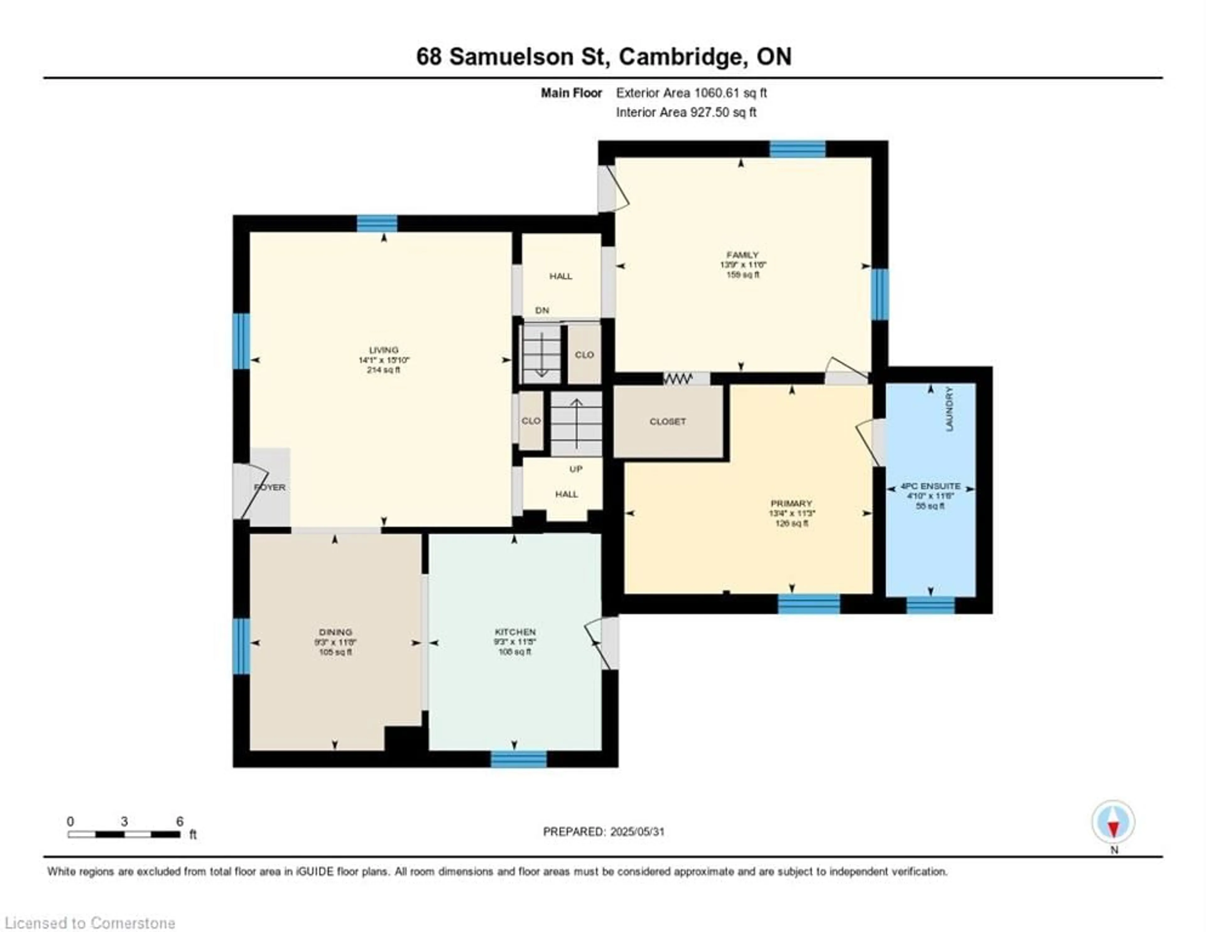 Floor plan for 68 Samuelson St, Cambridge Ontario N1R 1J9