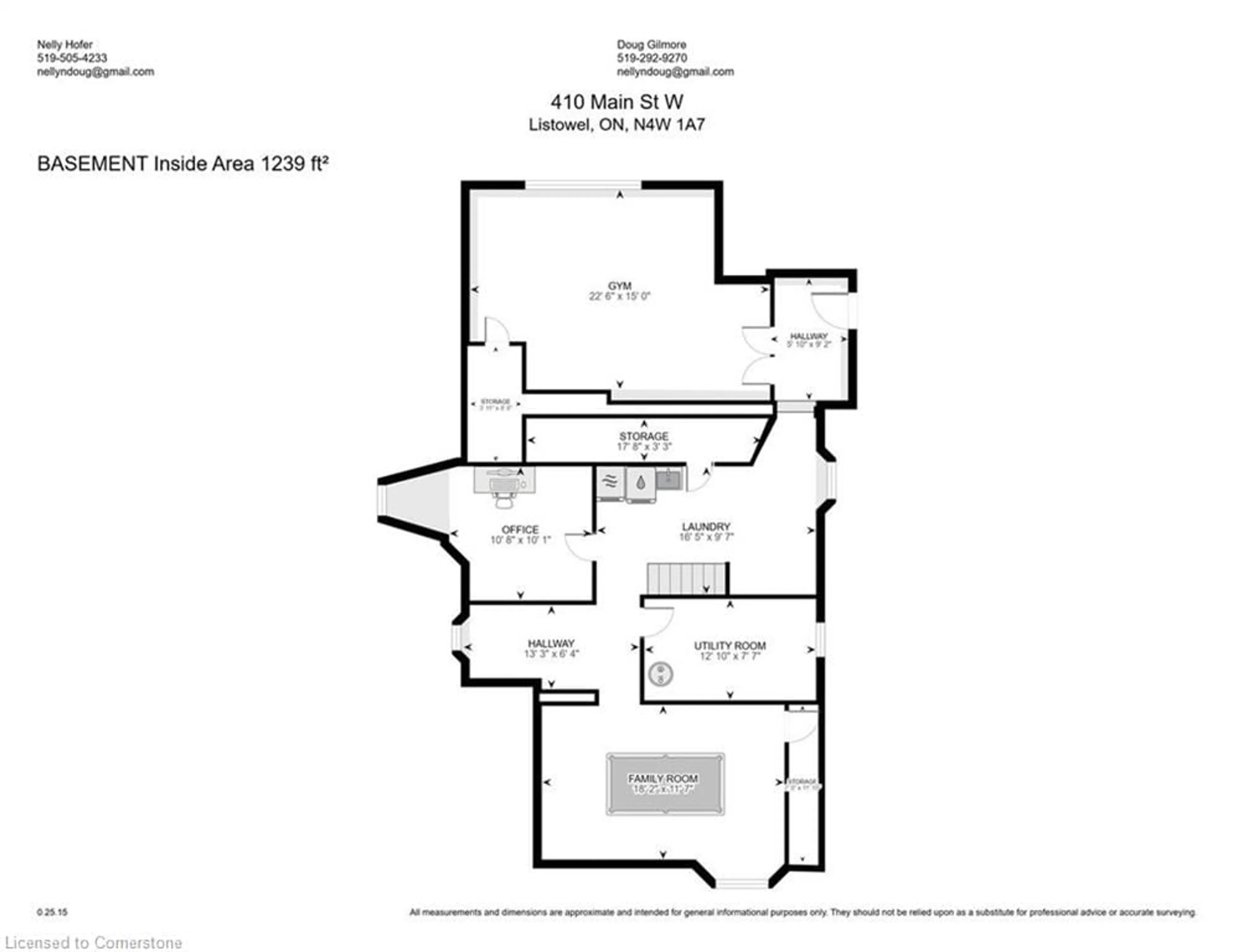 Floor plan for 410 Main St, Listowel Ontario N4W 1A6