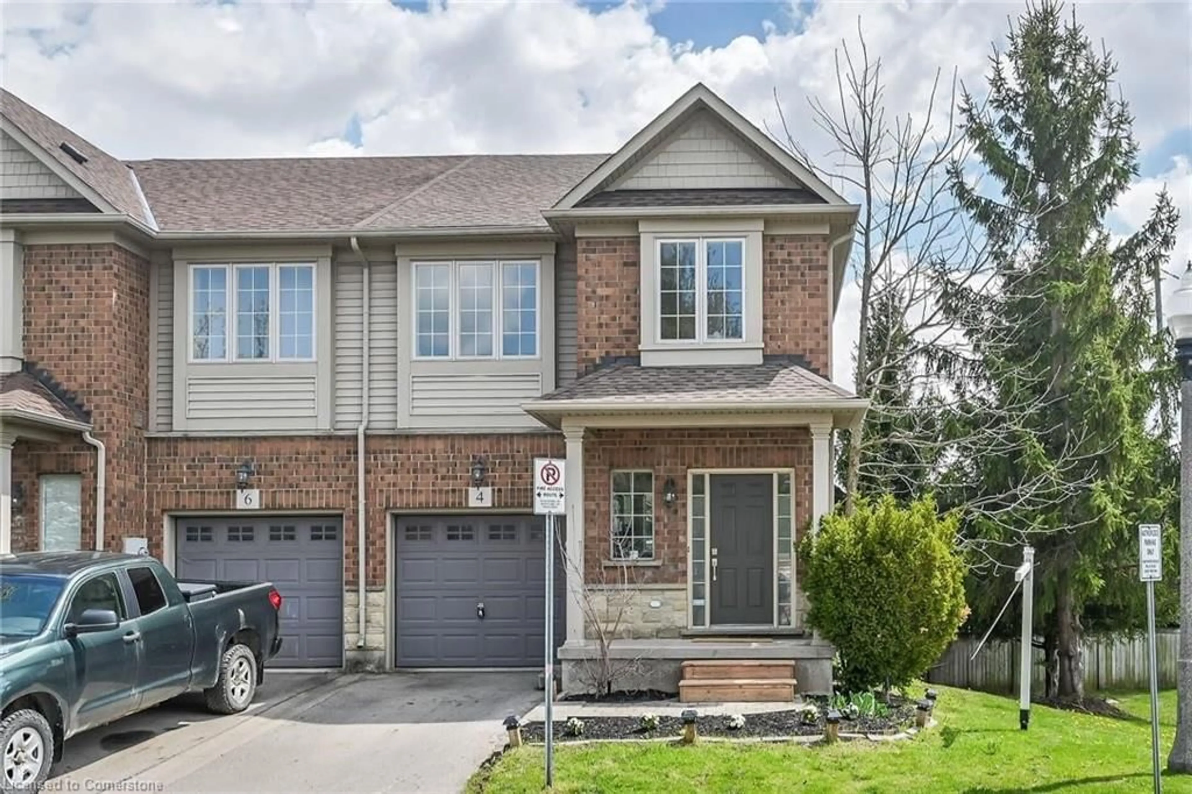 Home with brick exterior material, street for 4 Myers Lane, Ancaster Ontario L9G 0A5