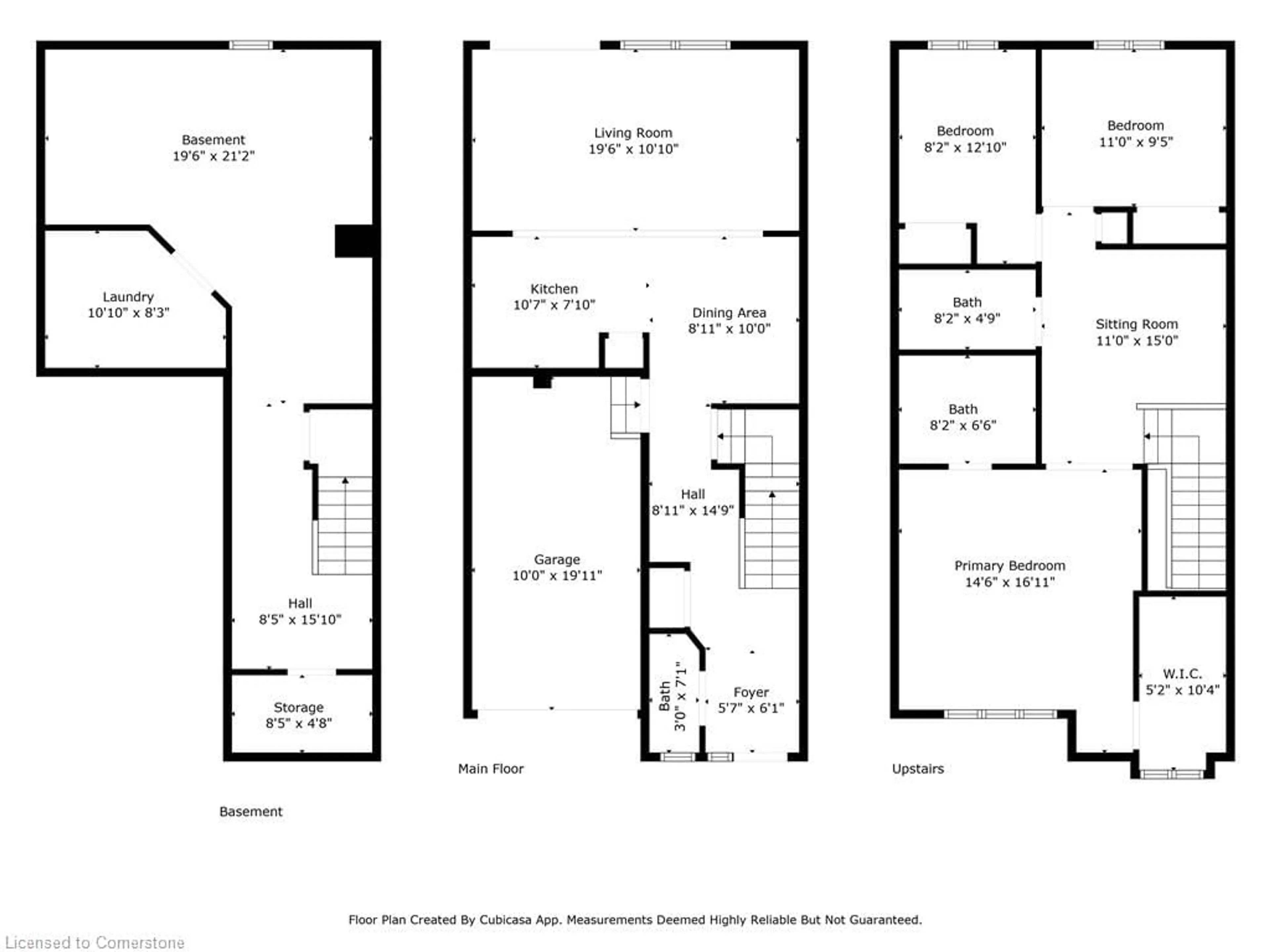 Floor plan for 222 Fall Fair Way #83, Binbrook Ontario L0R 1C0