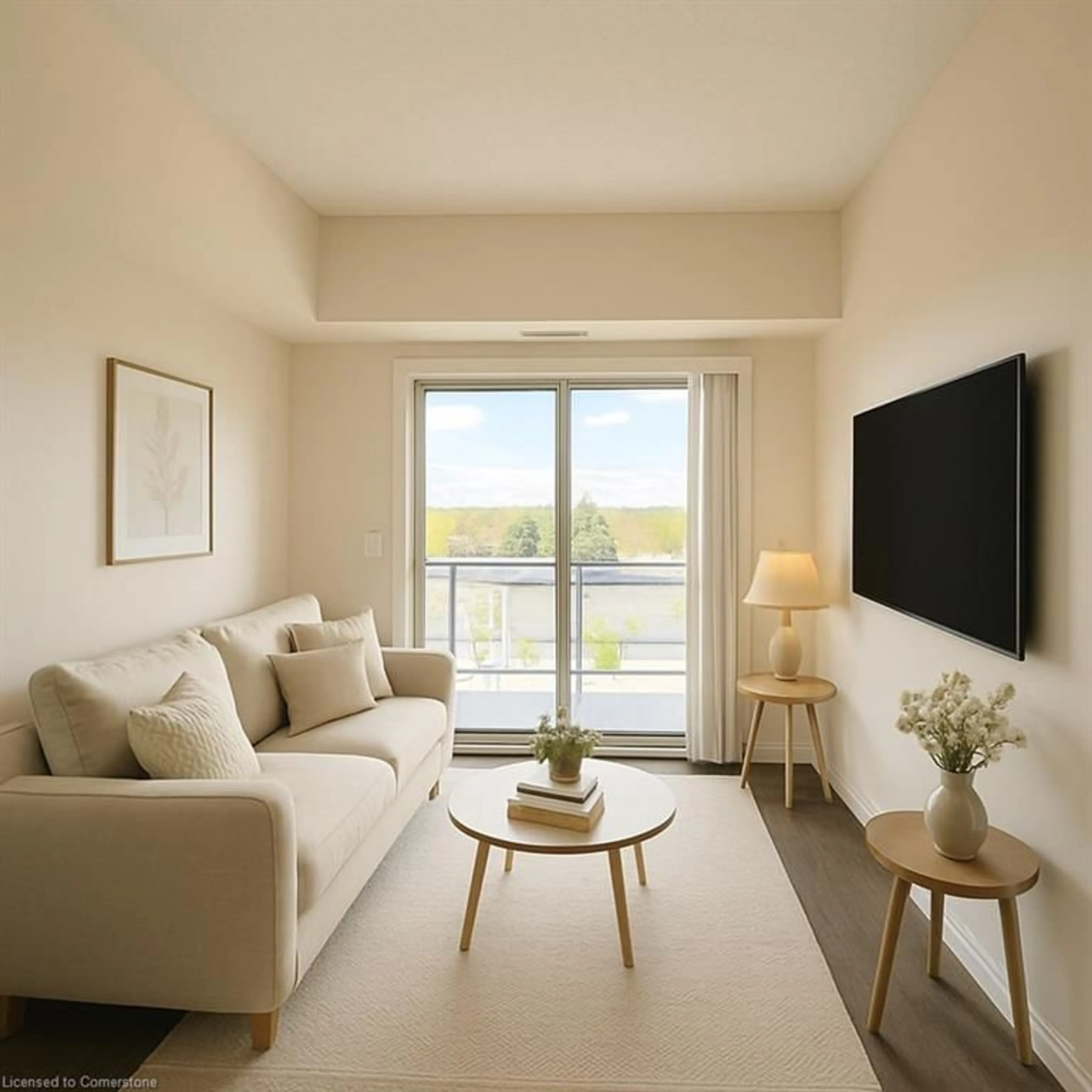 Living room with furniture, unknown for 158 King St #602, Waterloo Ontario N2J 0E5