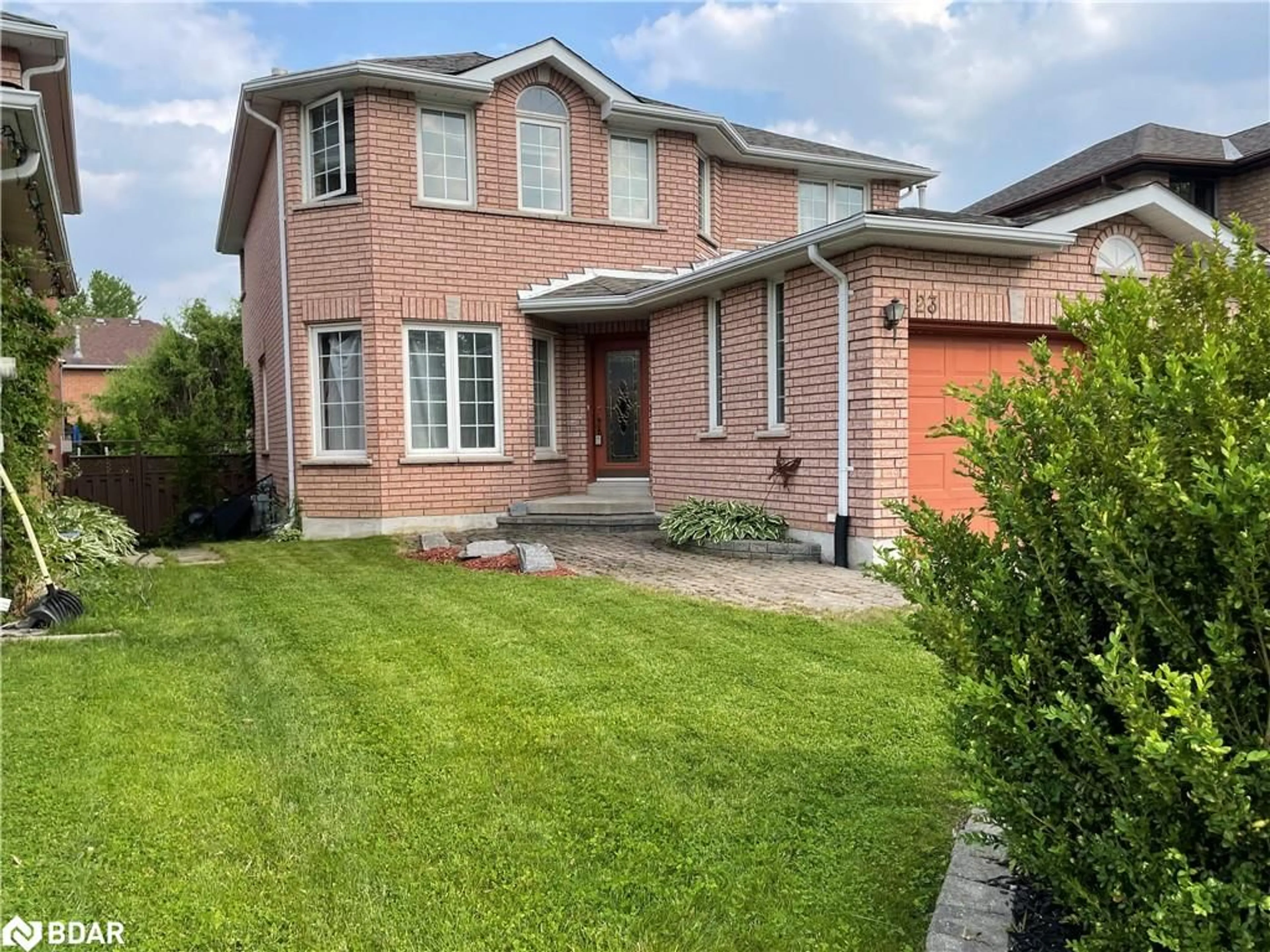 Home with brick exterior material, street for 23 Nightingale Cres, Barrie Ontario L4N 8A5