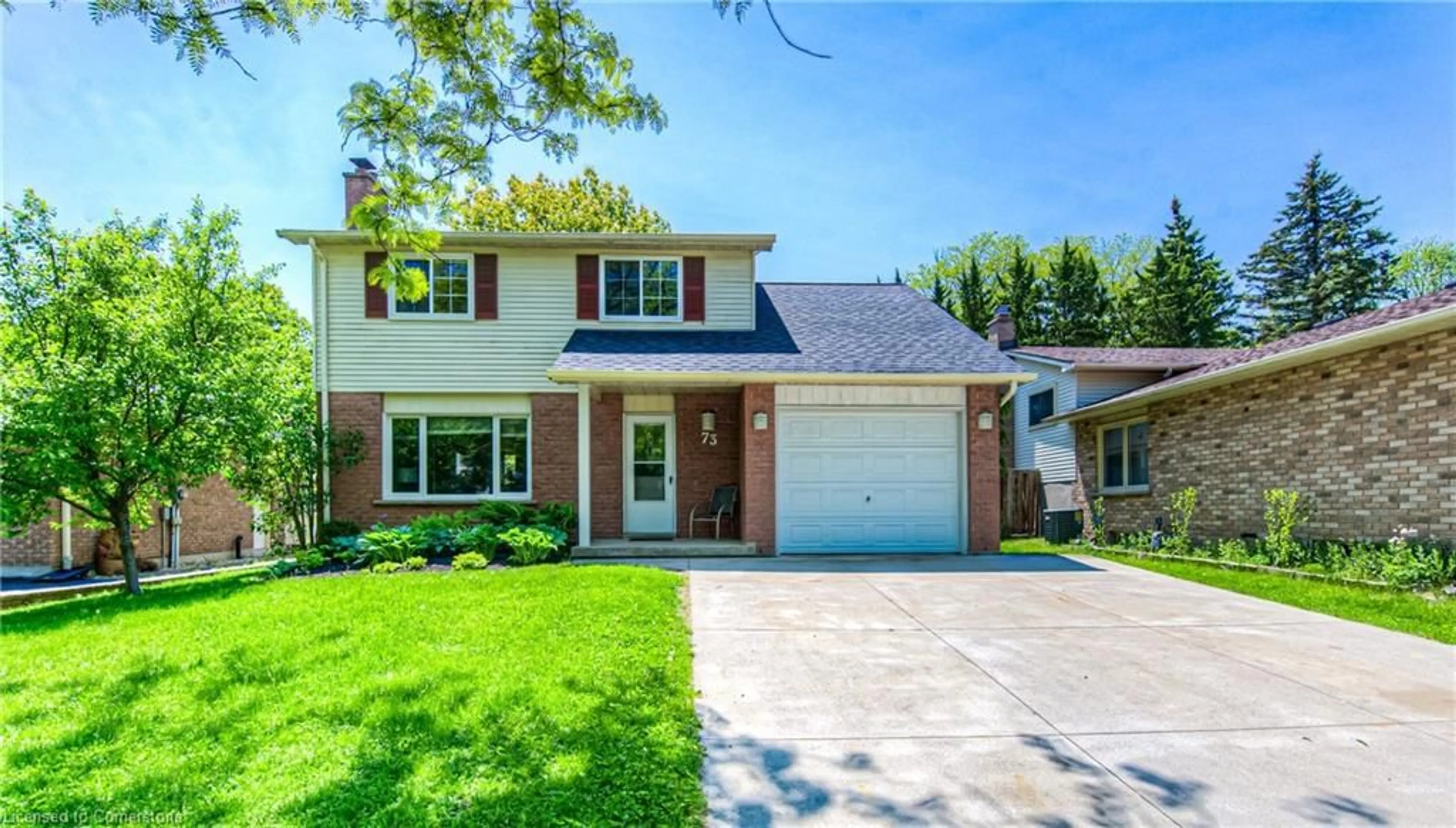 Home with brick exterior material, street for 73 Mayfield Ave, Waterloo Ontario N2J 3R9