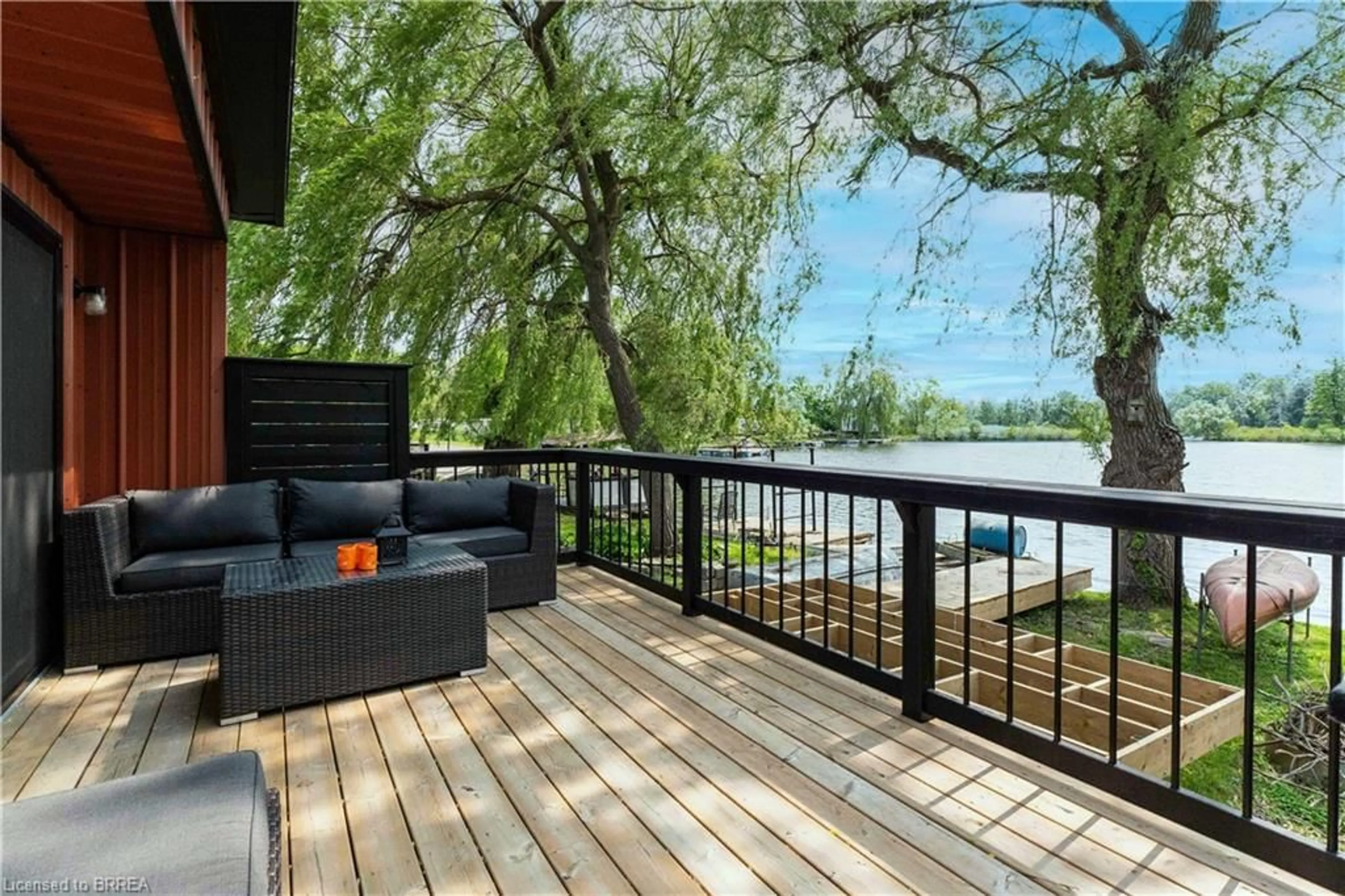 Patio, water/lake/river/ocean view for 99 Fourth Concession Rd #4, Burford Ontario N0E 1A0