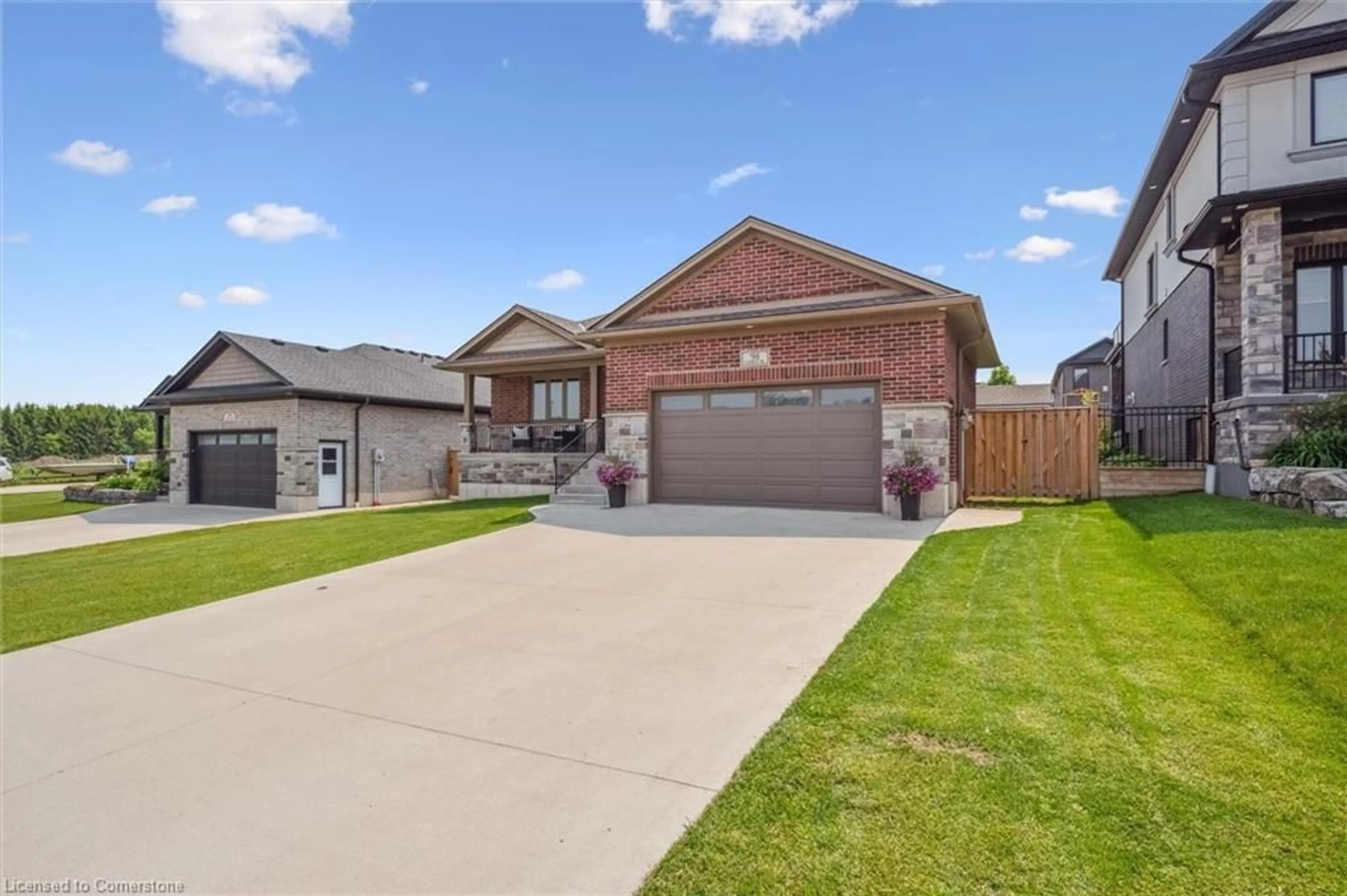 Home with brick exterior material, street for 91 Gerber Dr, Milverton Ontario N0K 1M0