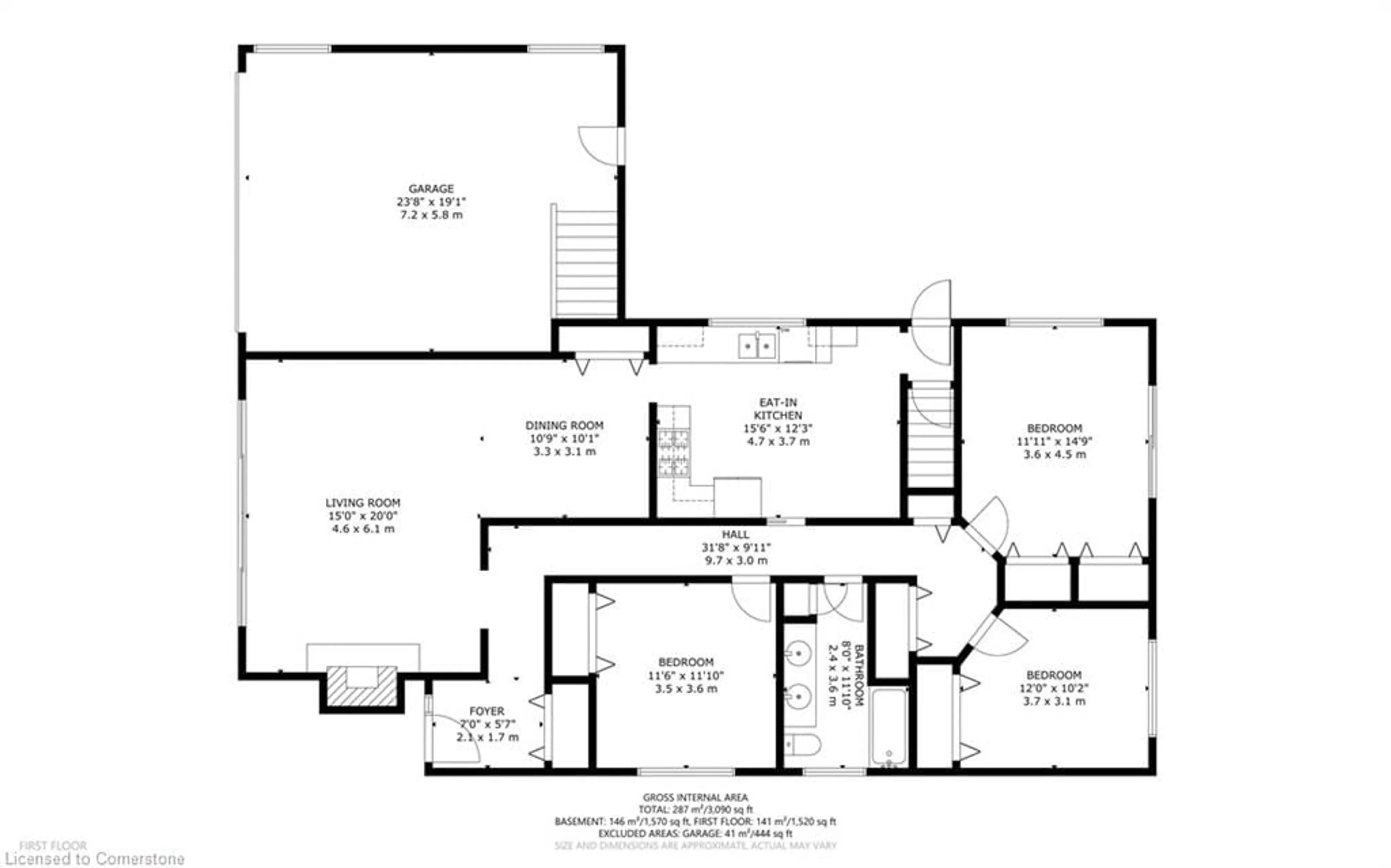 Floor plan for 14 Payne Ave, Simcoe Ontario N3Y 4C1