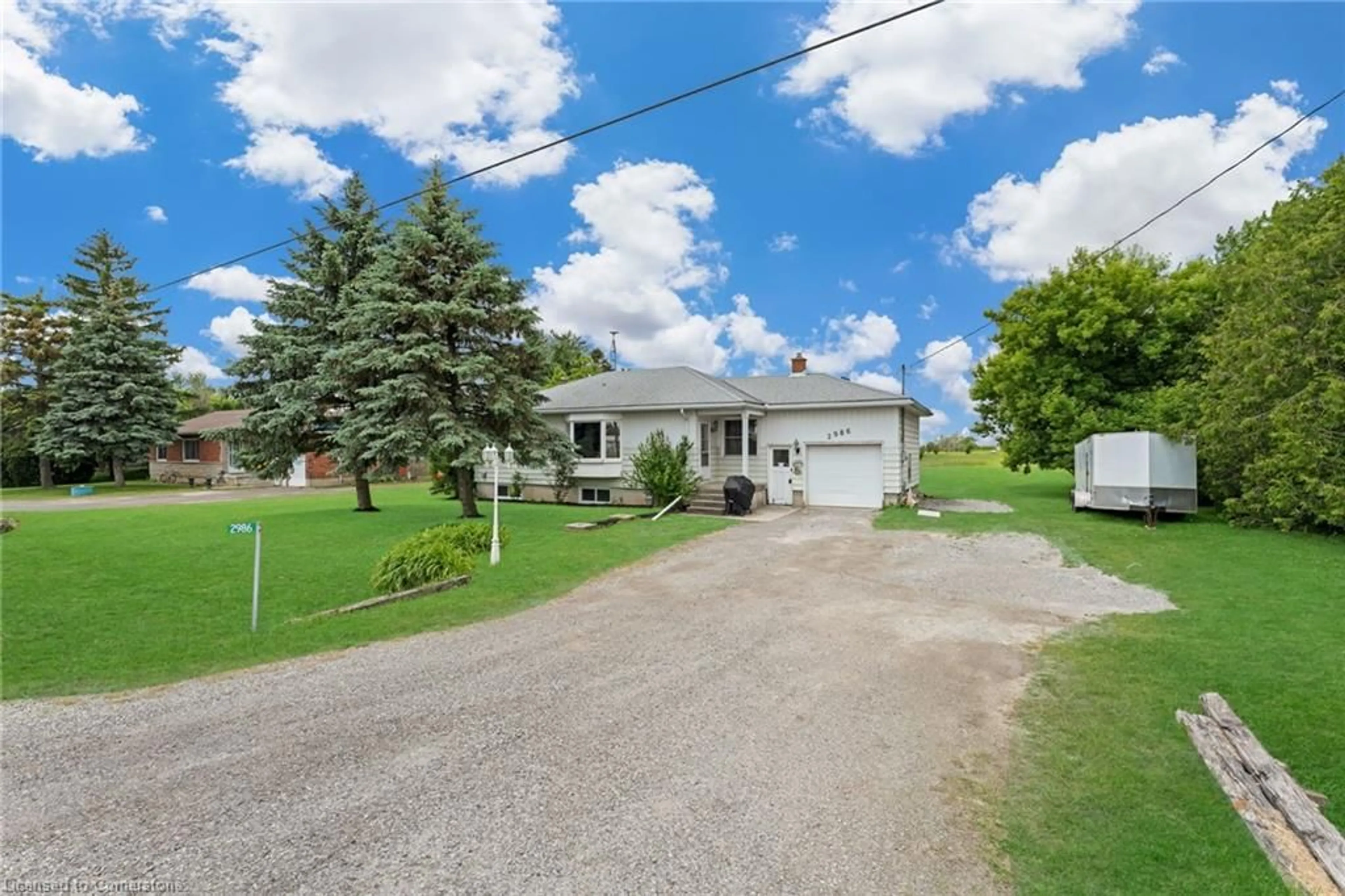 A pic from outside/outdoor area/front of a property/back of a property/a pic from drone, street for 2986 Regional Rd 12, West Lincoln Ontario L0R 1M0
