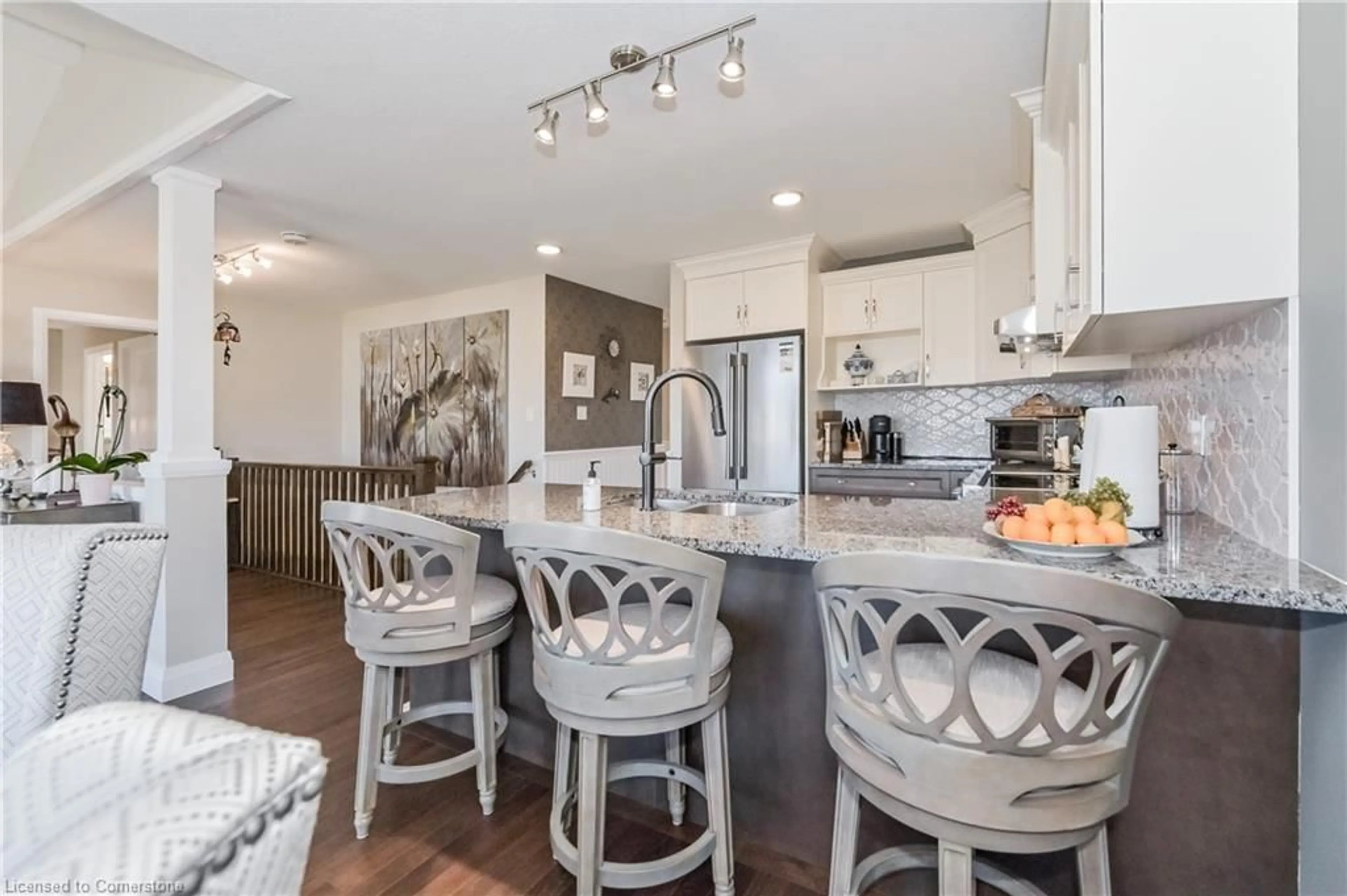 Open concept kitchen, ceramic/tile floor for 130 Bridge Cres, Palmerston Ontario N0G 2P0