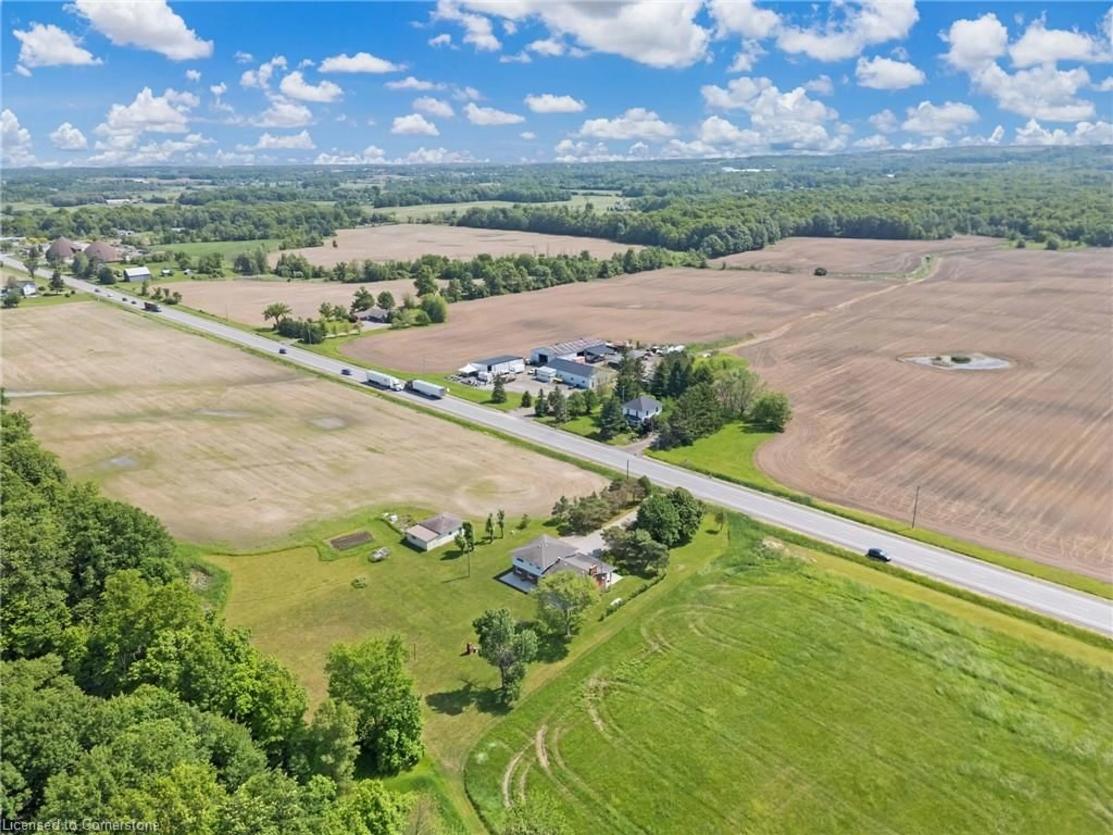 A pic from outside/outdoor area/front of a property/back of a property/a pic from drone, mountain view for 1340 Regional Rd 24, Fenwick Ontario L0S 1C0