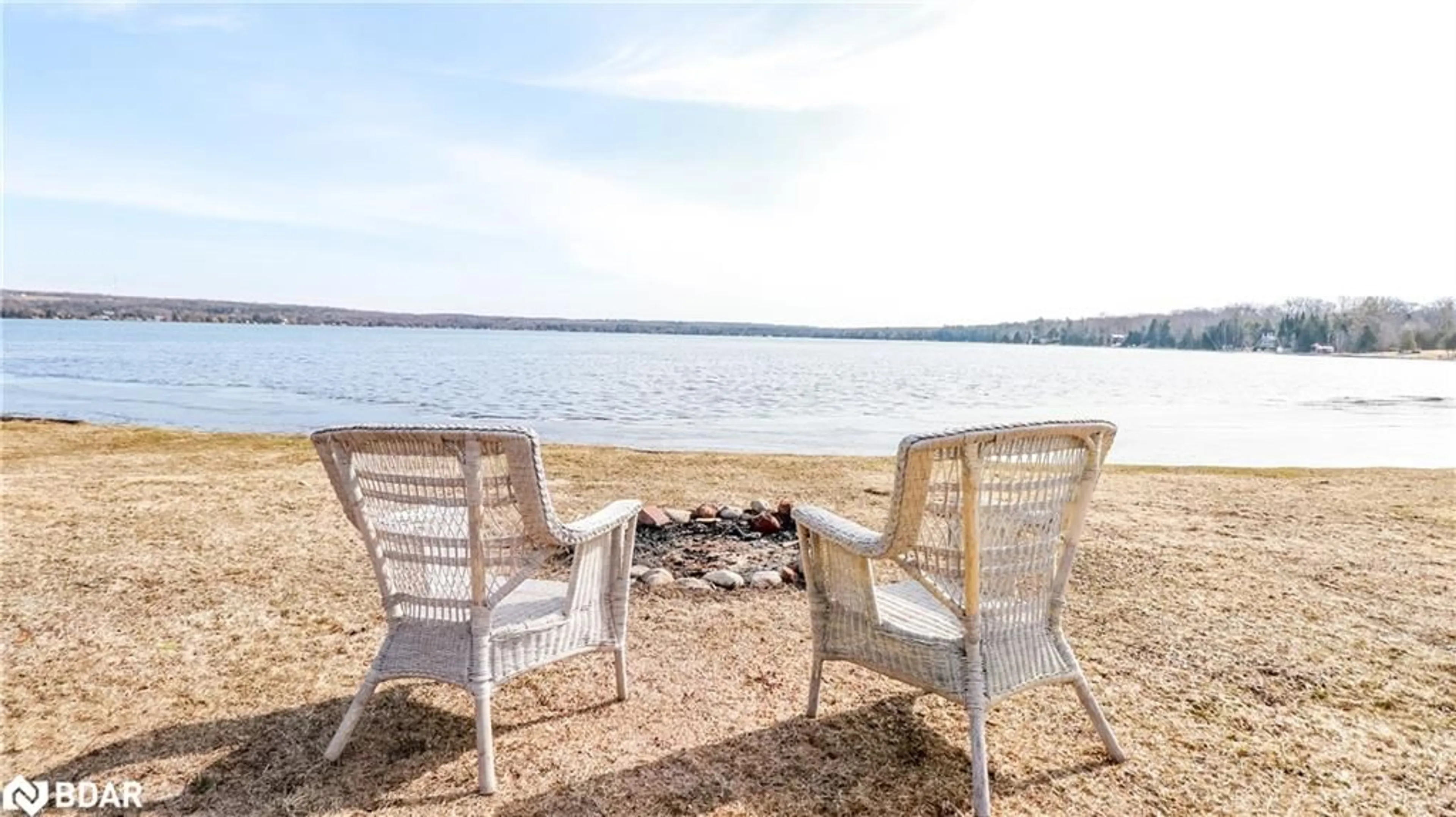 Patio, water/lake/river/ocean view for 3093 Sandy Bend Rd, Elmvale Ontario L0L 1P0
