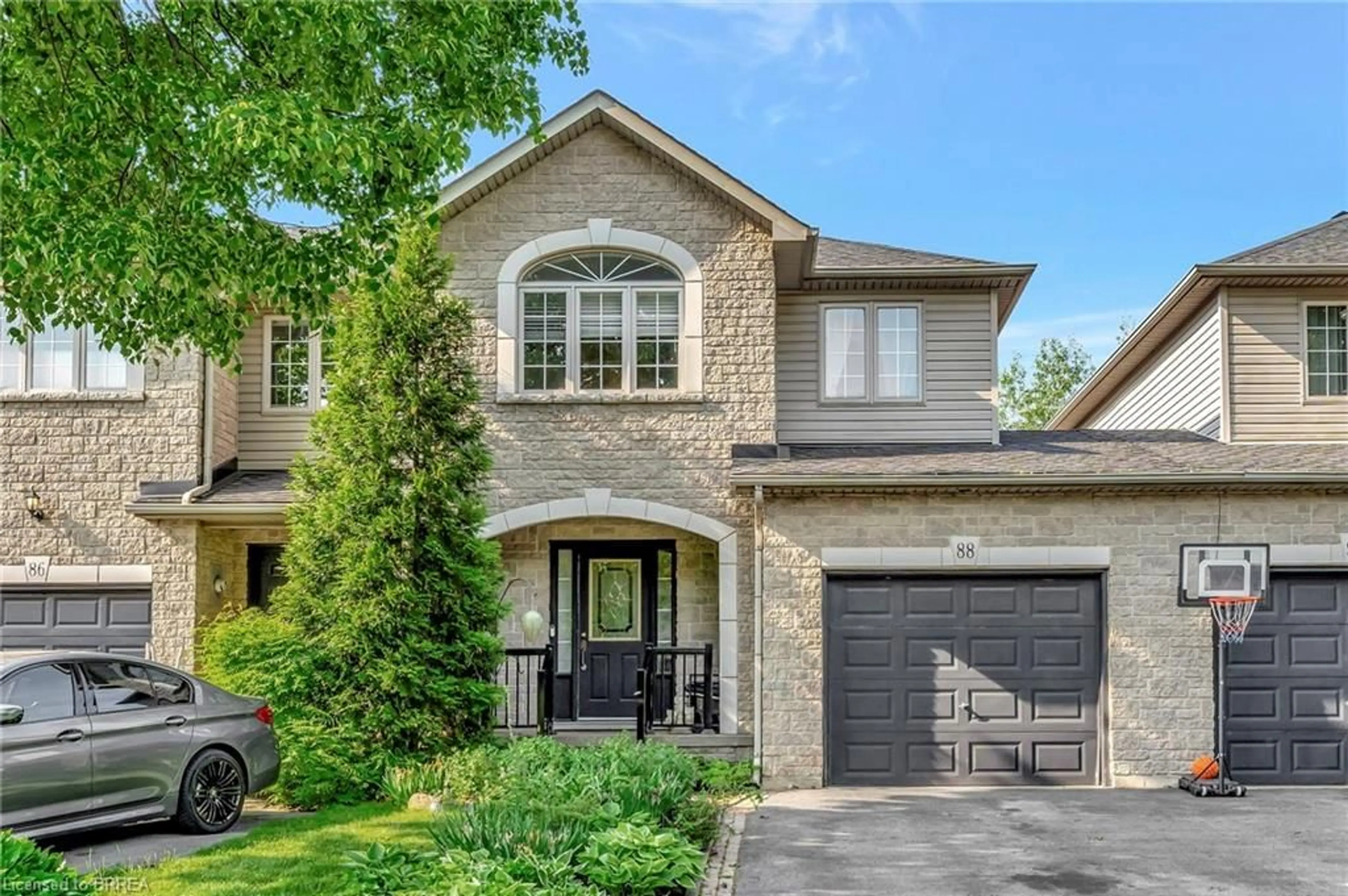 Home with brick exterior material, street for 88 Foxborough Dr, Hamilton Ontario L9G 4Z1