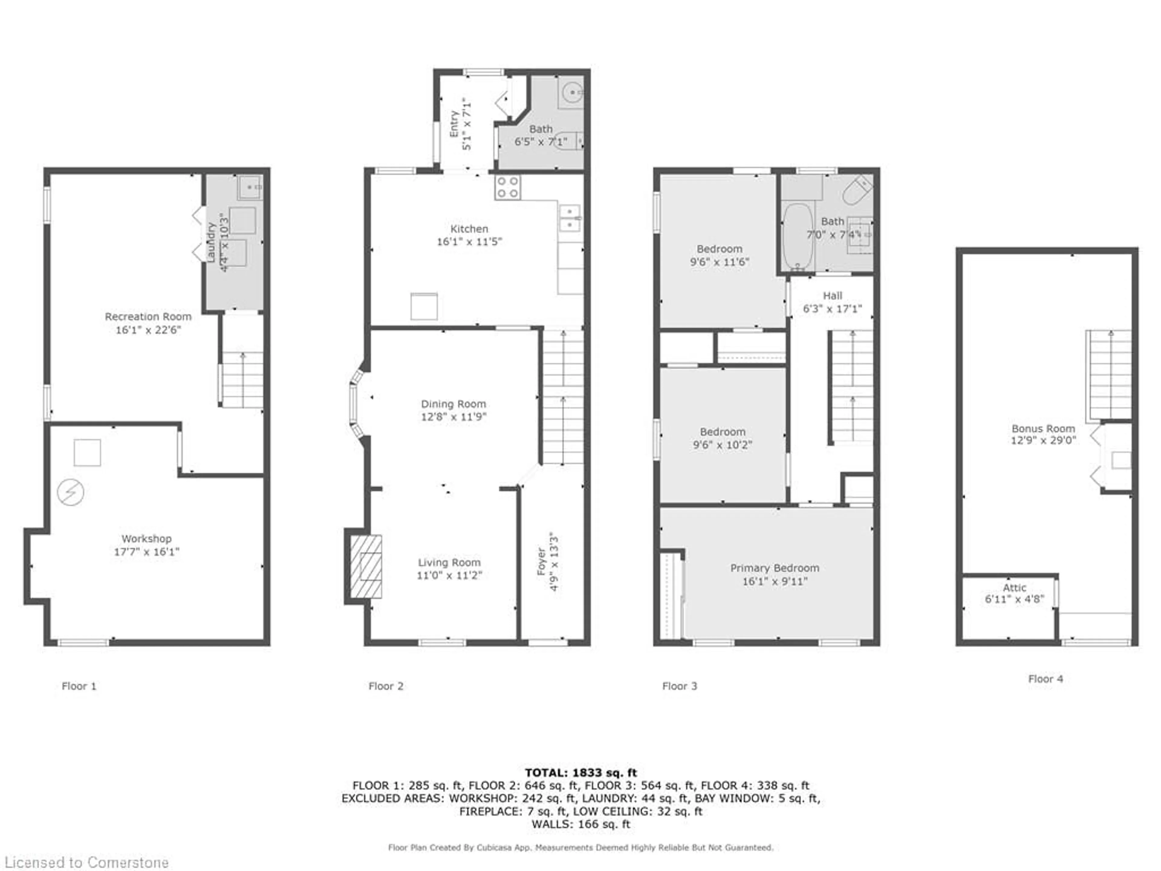 Floor plan for 229 Waterloo St, Cambridge Ontario N3H 1N1