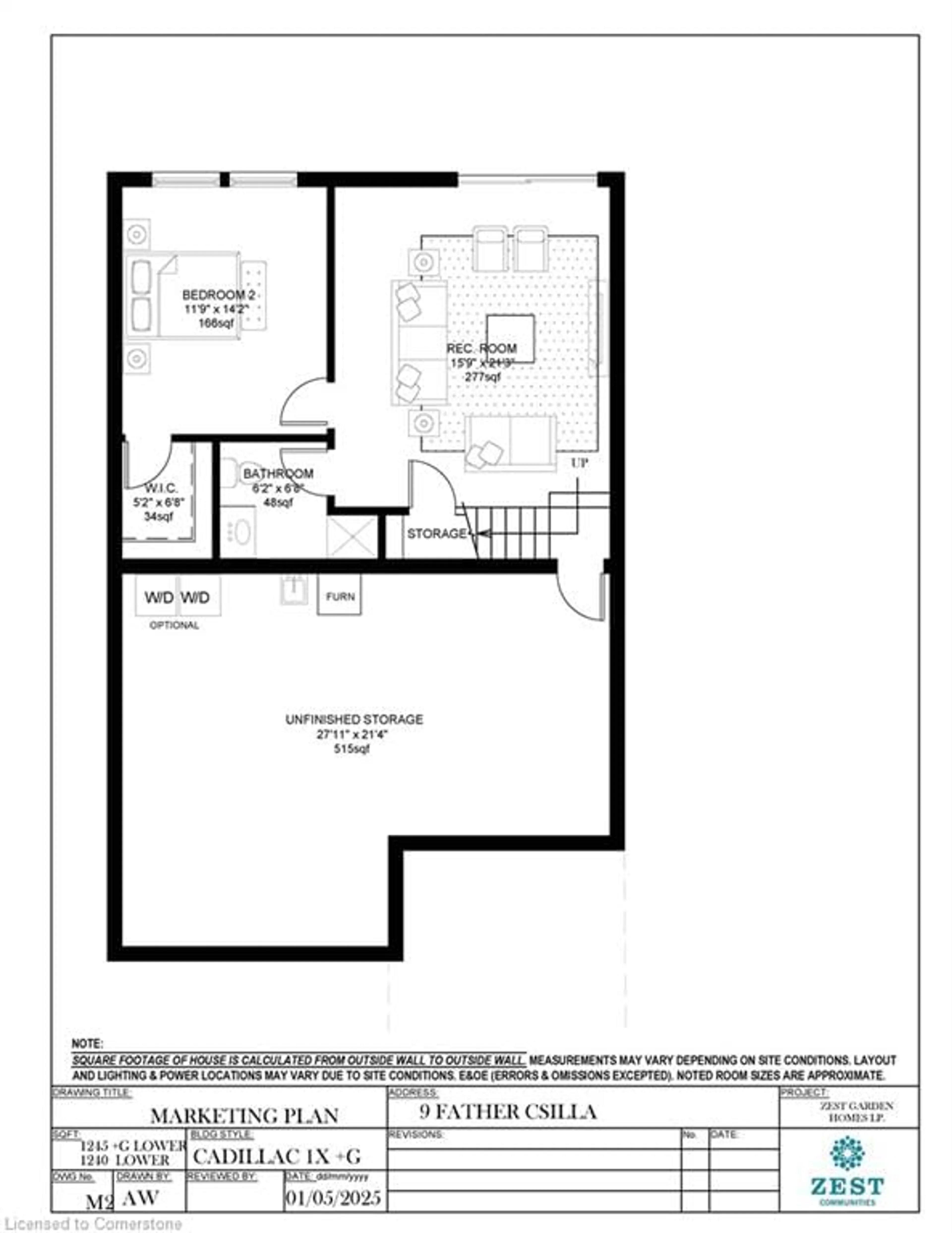 Floor plan for 9 Father Csilla Terr, Hamilton Ontario L9B 2L9