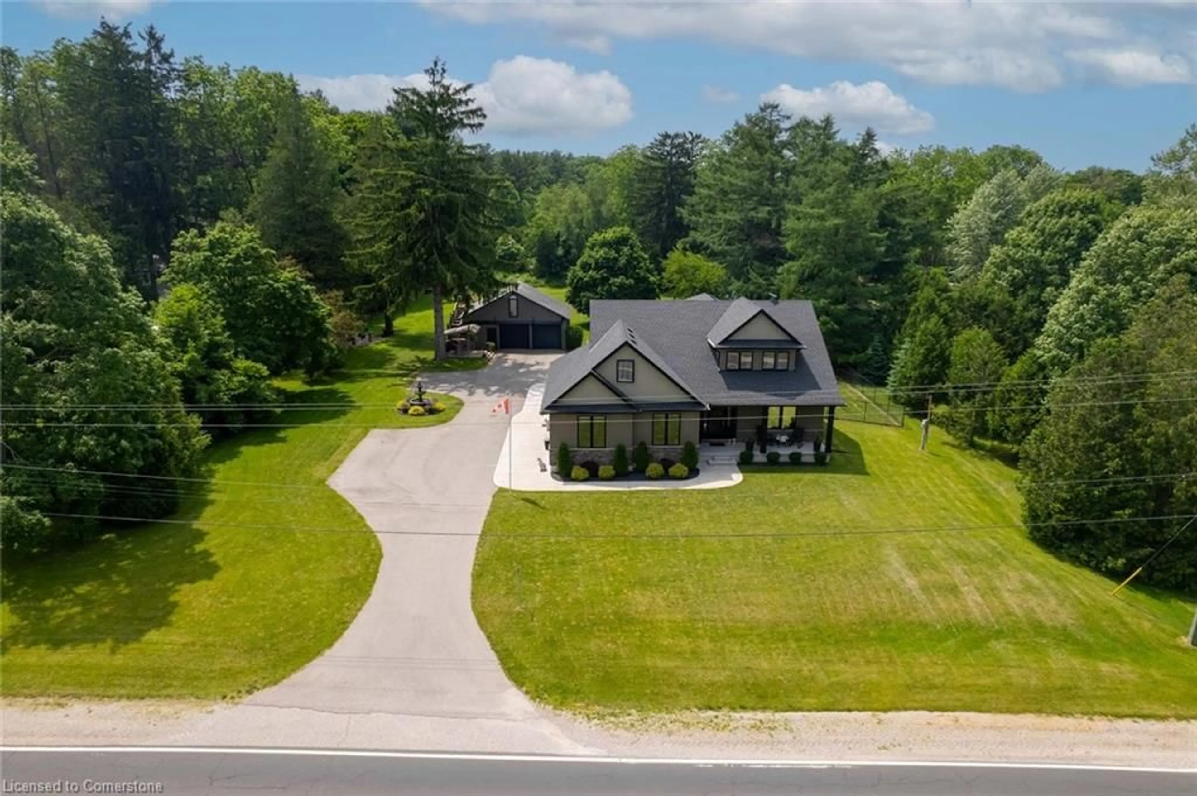 A pic from outside/outdoor area/front of a property/back of a property/a pic from drone, unknown for 8037 Springwater Rd, Aylmer Ontario N5H 2R4