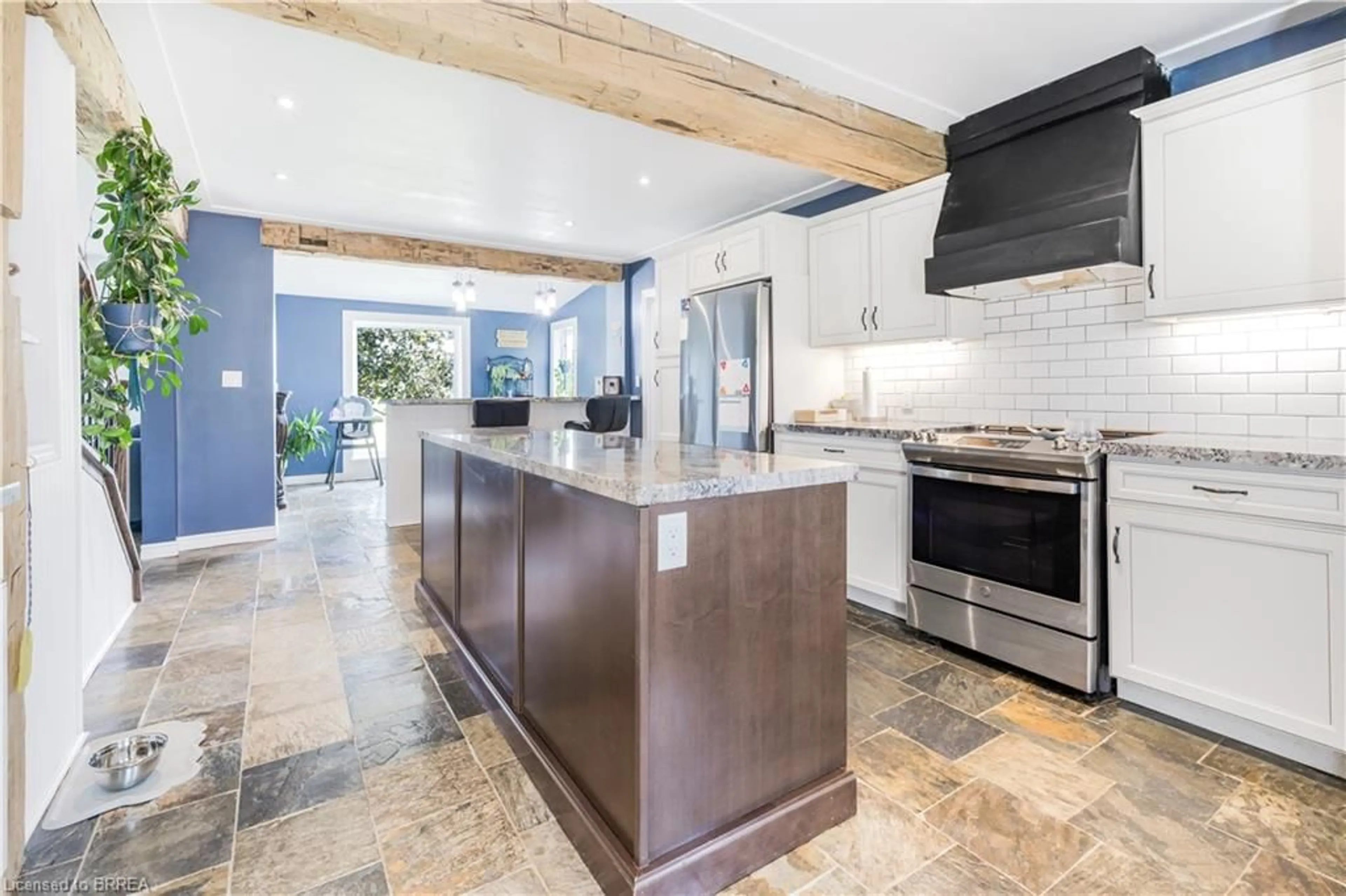 Contemporary kitchen, ceramic/tile floor for 1361 Villa Nova Rd, Waterford Ontario N0E 1Y0