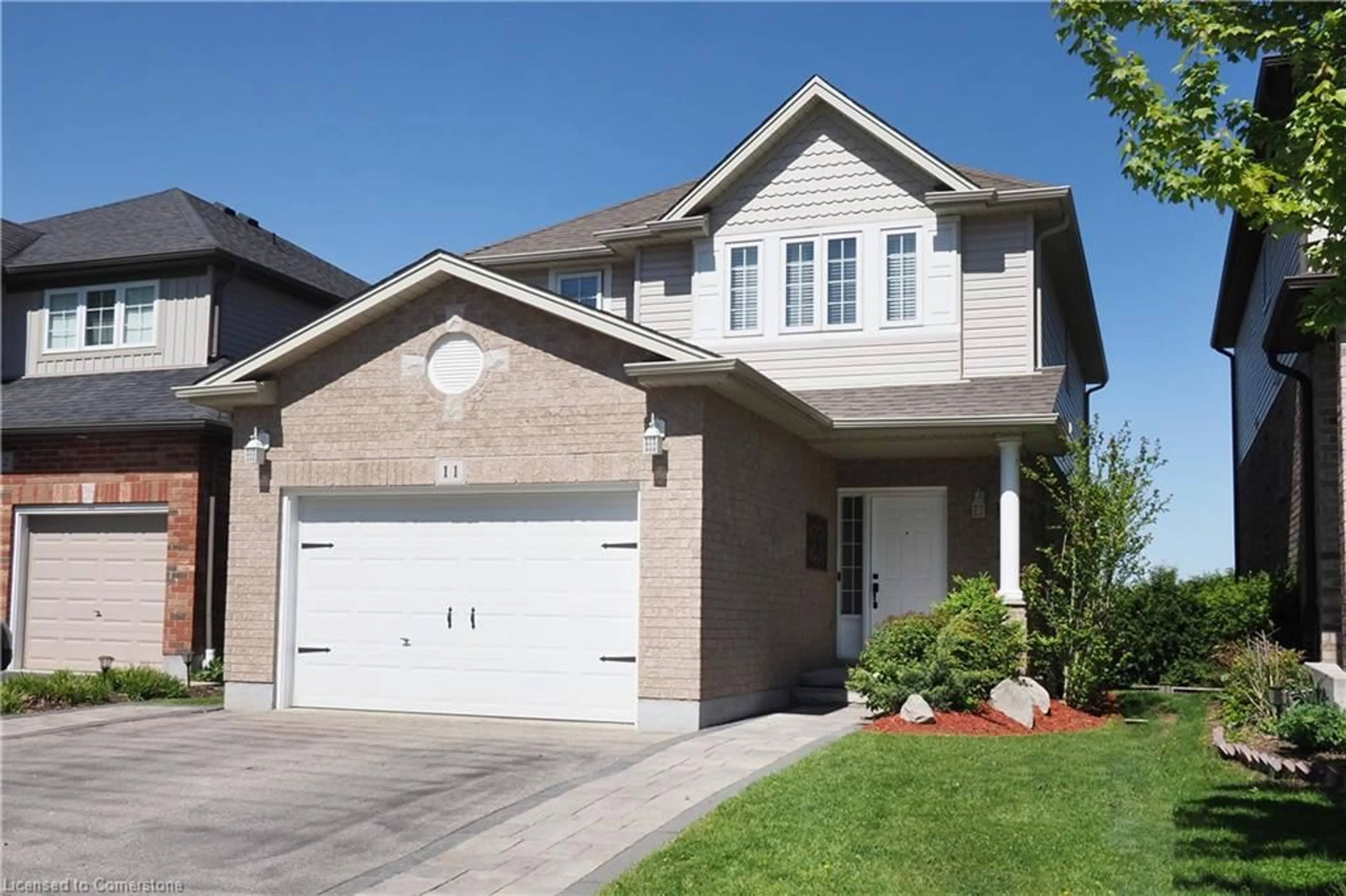 Home with brick exterior material, street for 90 Alderson Dr #11, Cambridge Ontario N3C 0E4