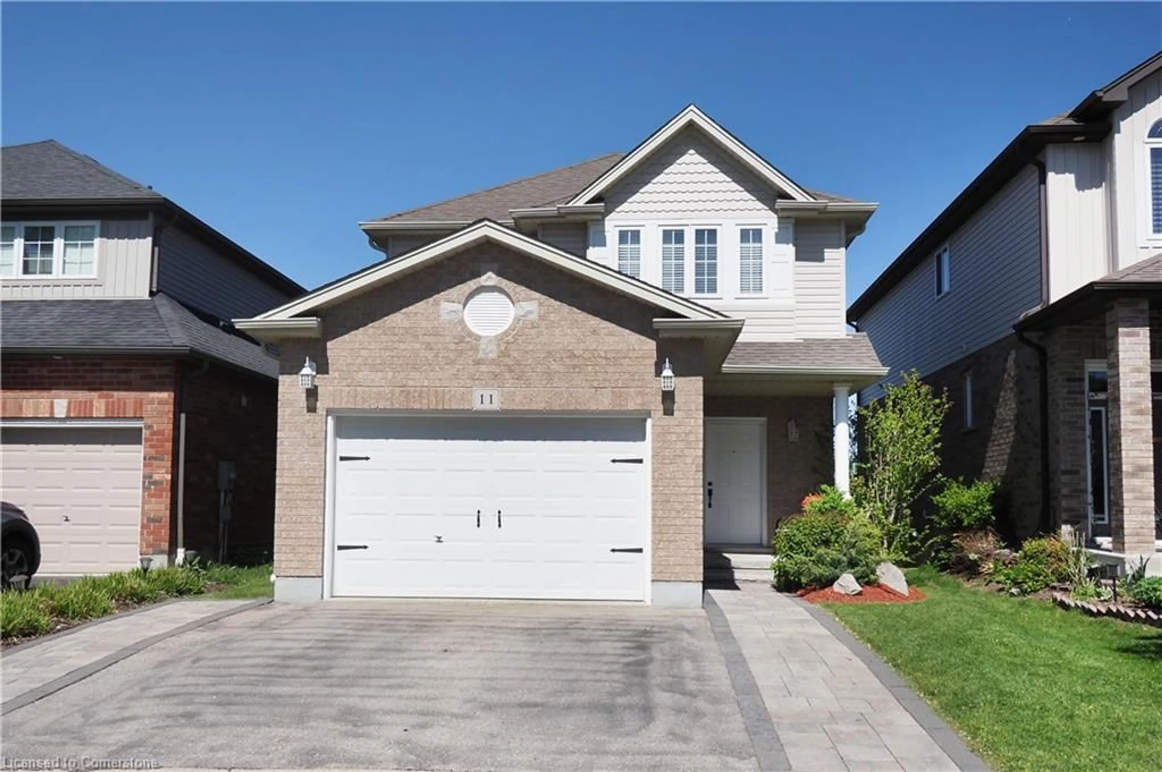 Home with brick exterior material, street for 90 Alderson Dr #11, Cambridge Ontario N3C 0E4
