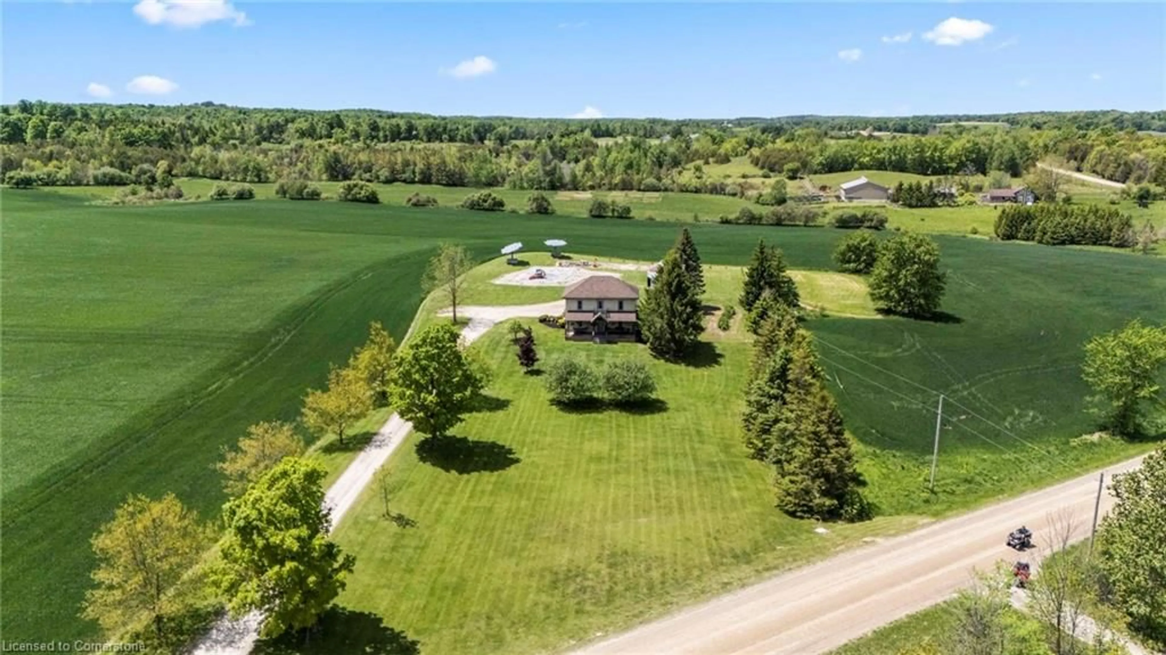 A pic from outside/outdoor area/front of a property/back of a property/a pic from drone, unknown for 221 Field Rd, Mildmay Ontario N0G 2J0