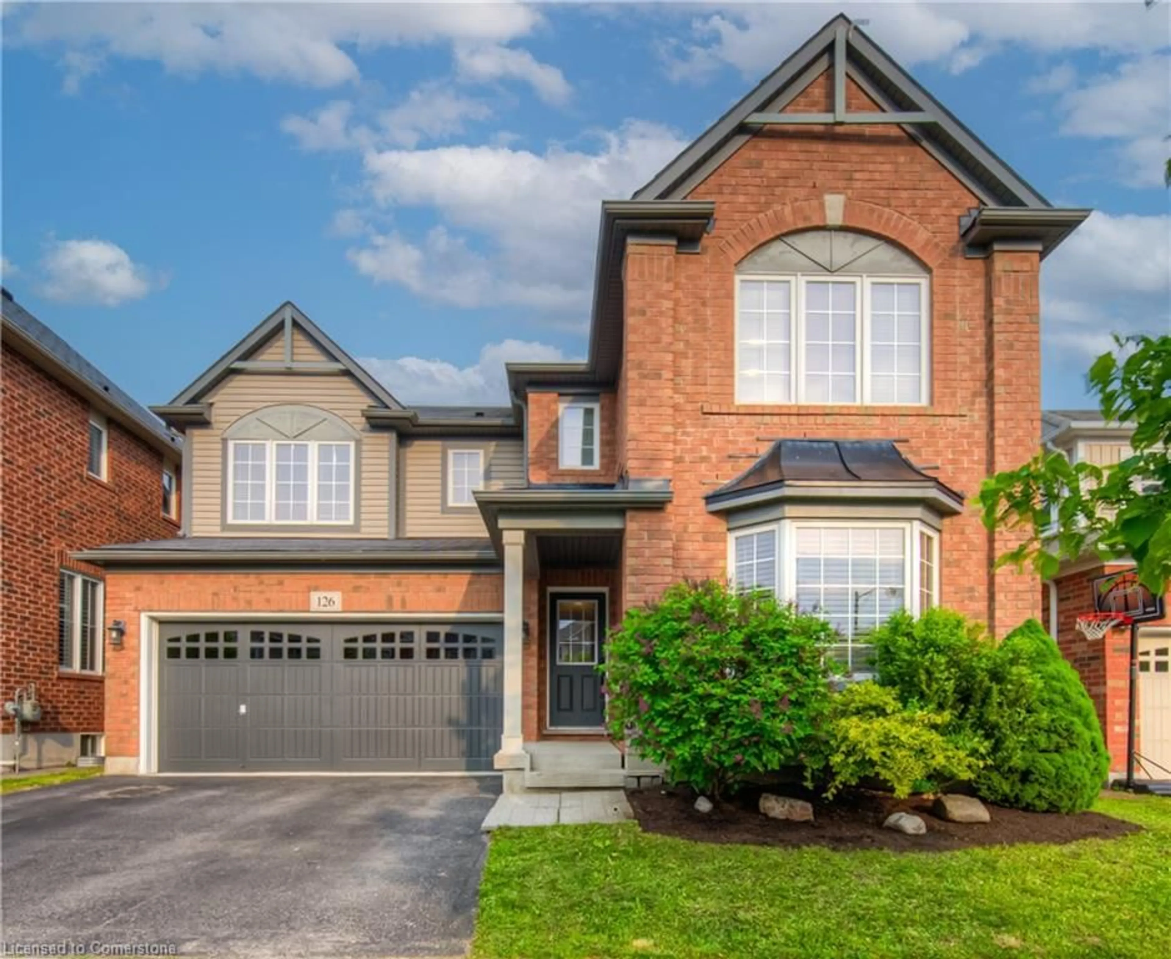 Home with brick exterior material, street for 126 Baldwin Dr, Cambridge Ontario N3C 0B4