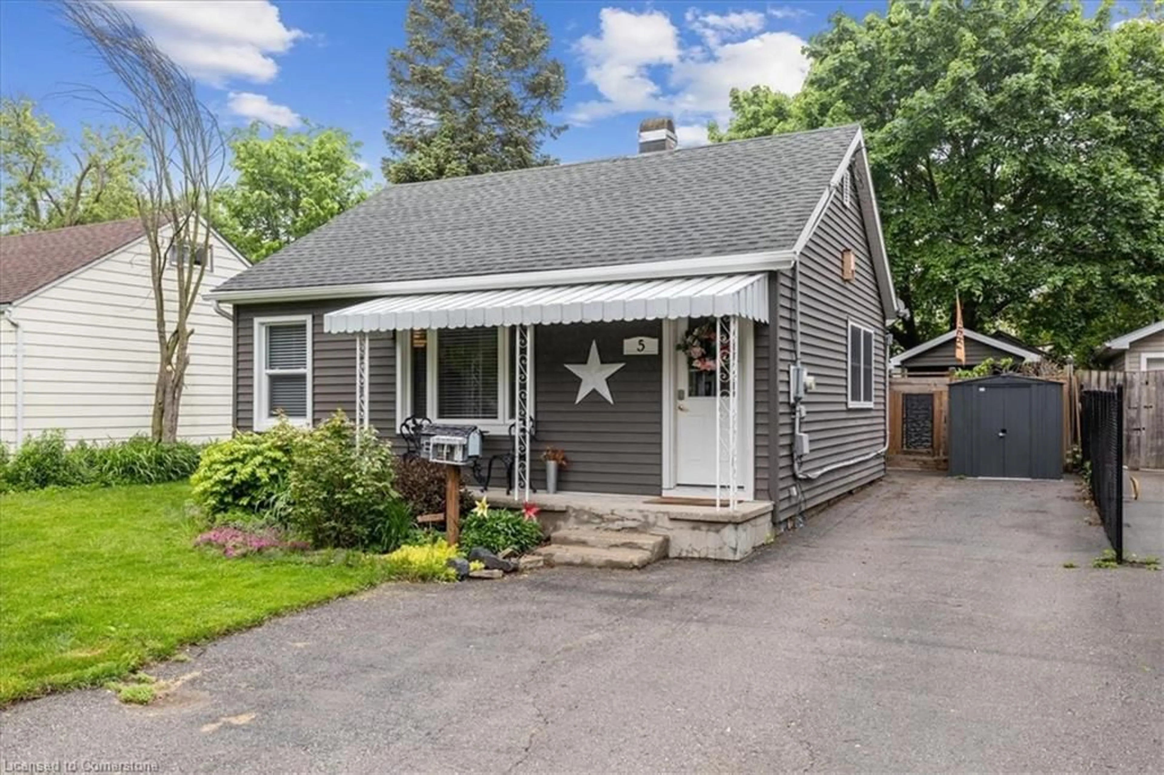 Home with vinyl exterior material, street for 5 Vimy St, Cambridge Ontario N1R 4N5