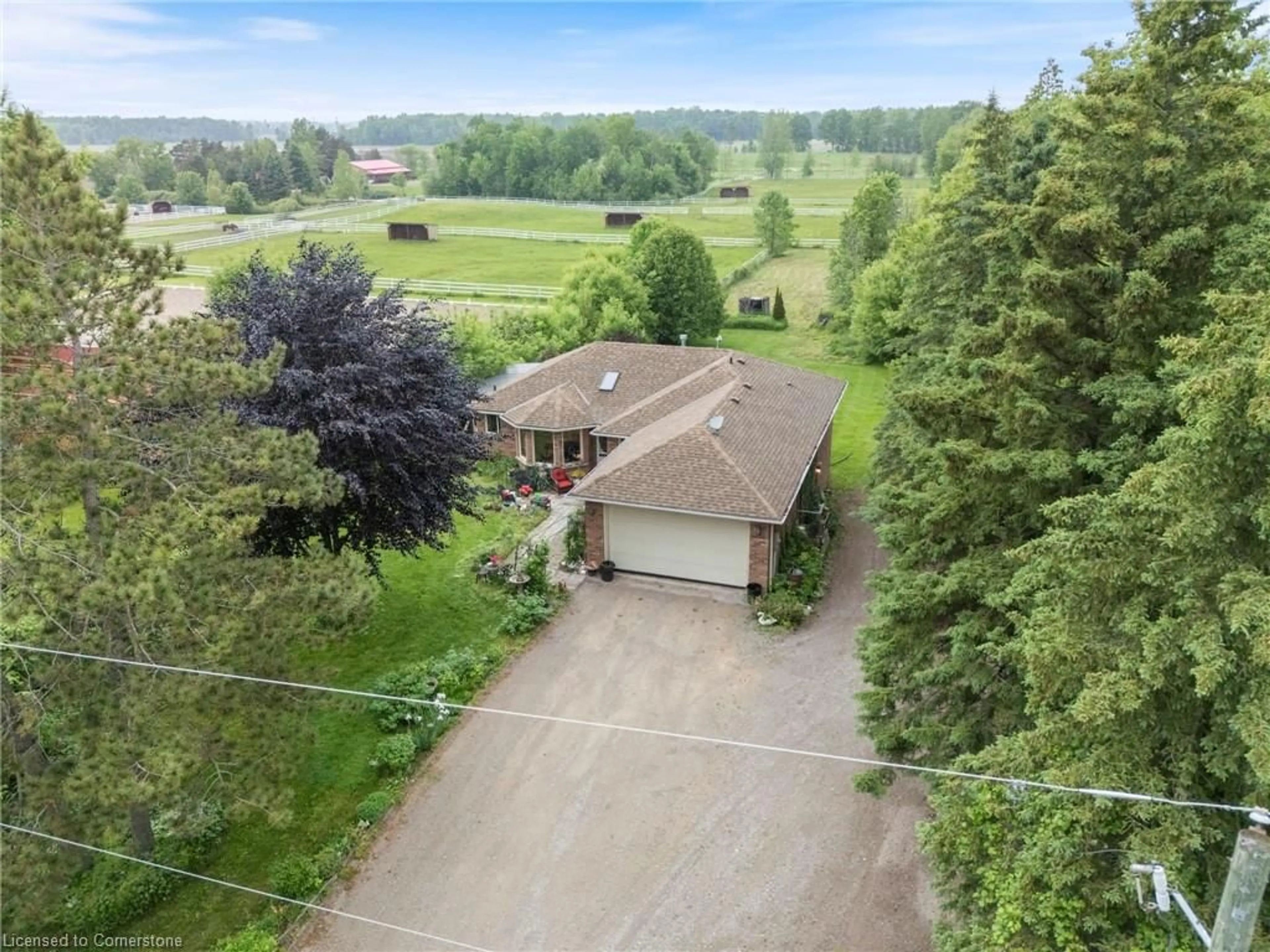 A pic from outside/outdoor area/front of a property/back of a property/a pic from drone, unknown for 1743 2nd Concession Rd, Flamborough Ontario L0R 1T0