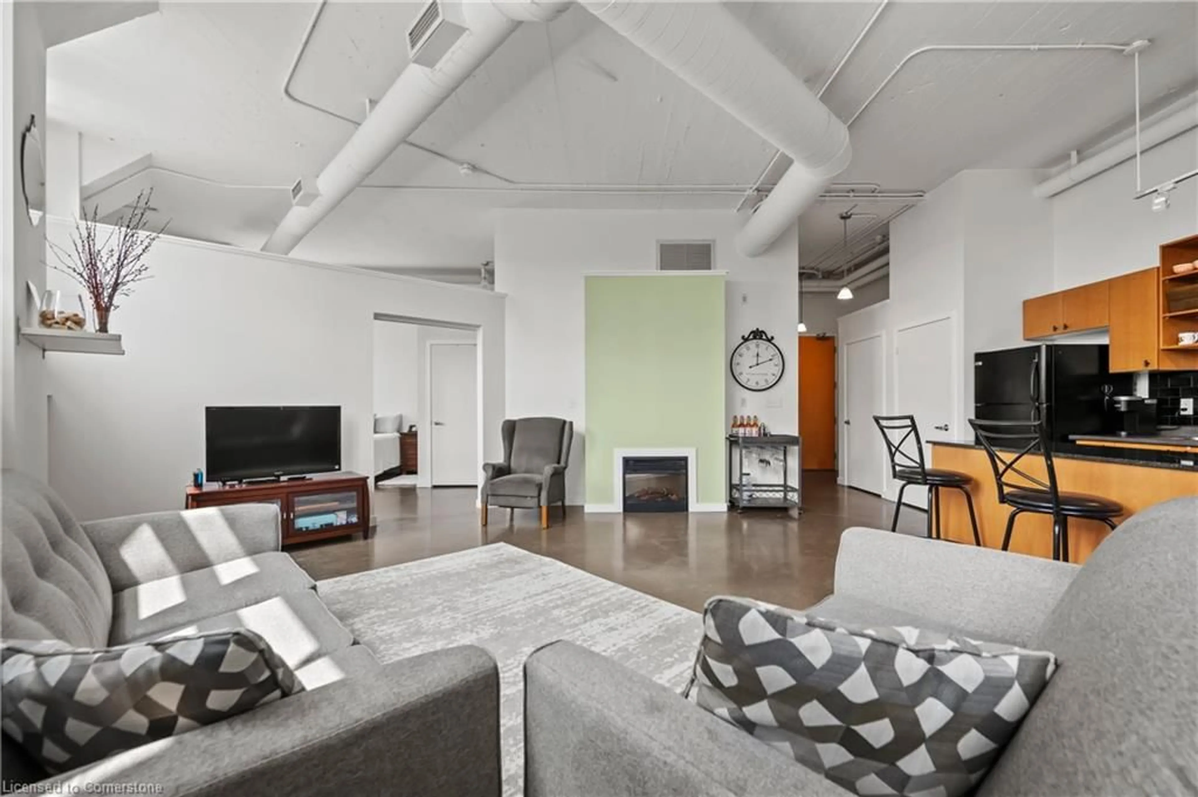 Living room with furniture, unknown for 404 King St #308, Kitchener Ontario N2G 2L5