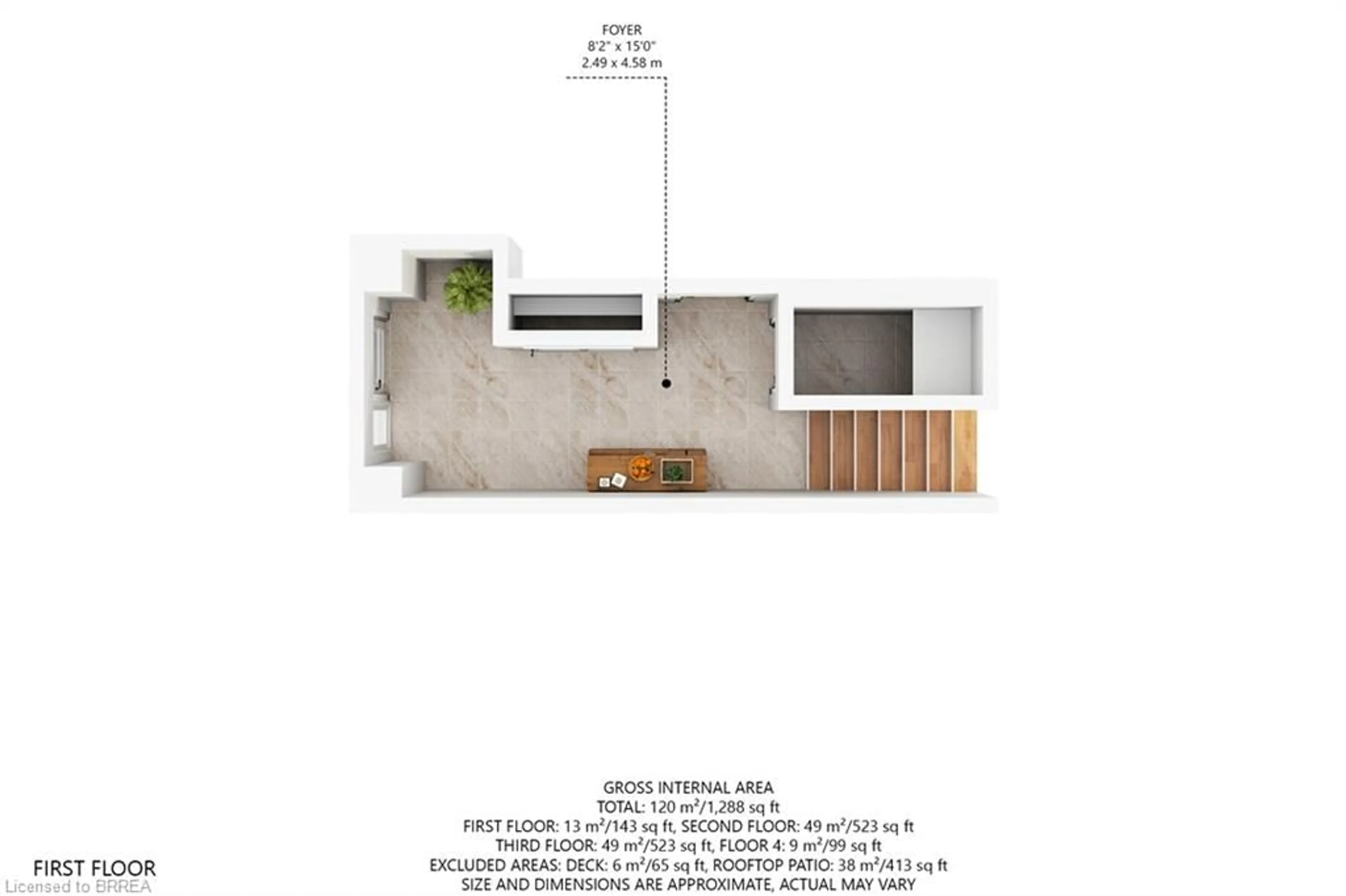 Floor plan for 422 Athabasca Common, Oakville Ontario L6H 0R5