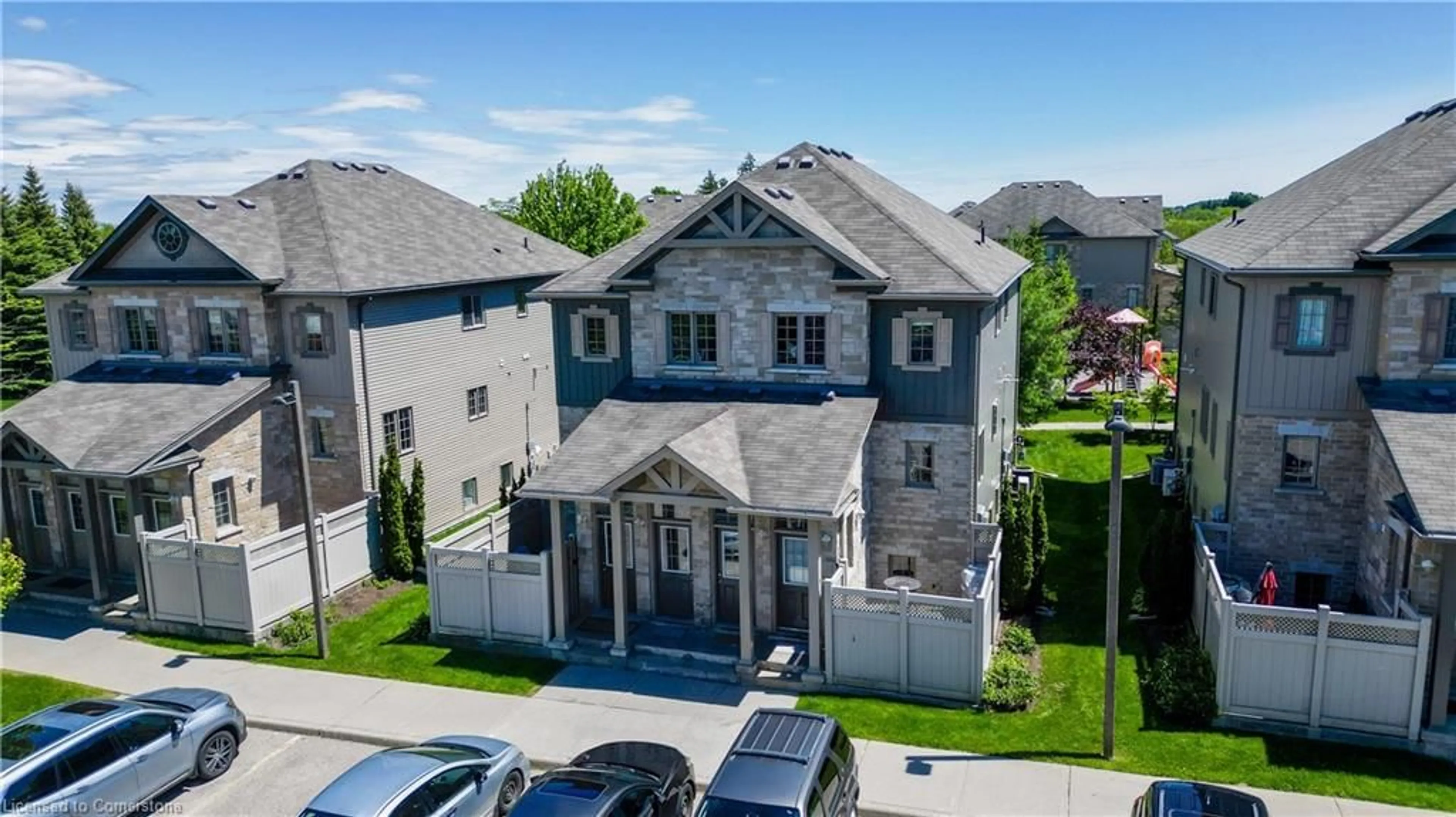 A pic from outside/outdoor area/front of a property/back of a property/a pic from drone, street for 931 Glasgow St #38B, Kitchener Ontario N2N 0B6