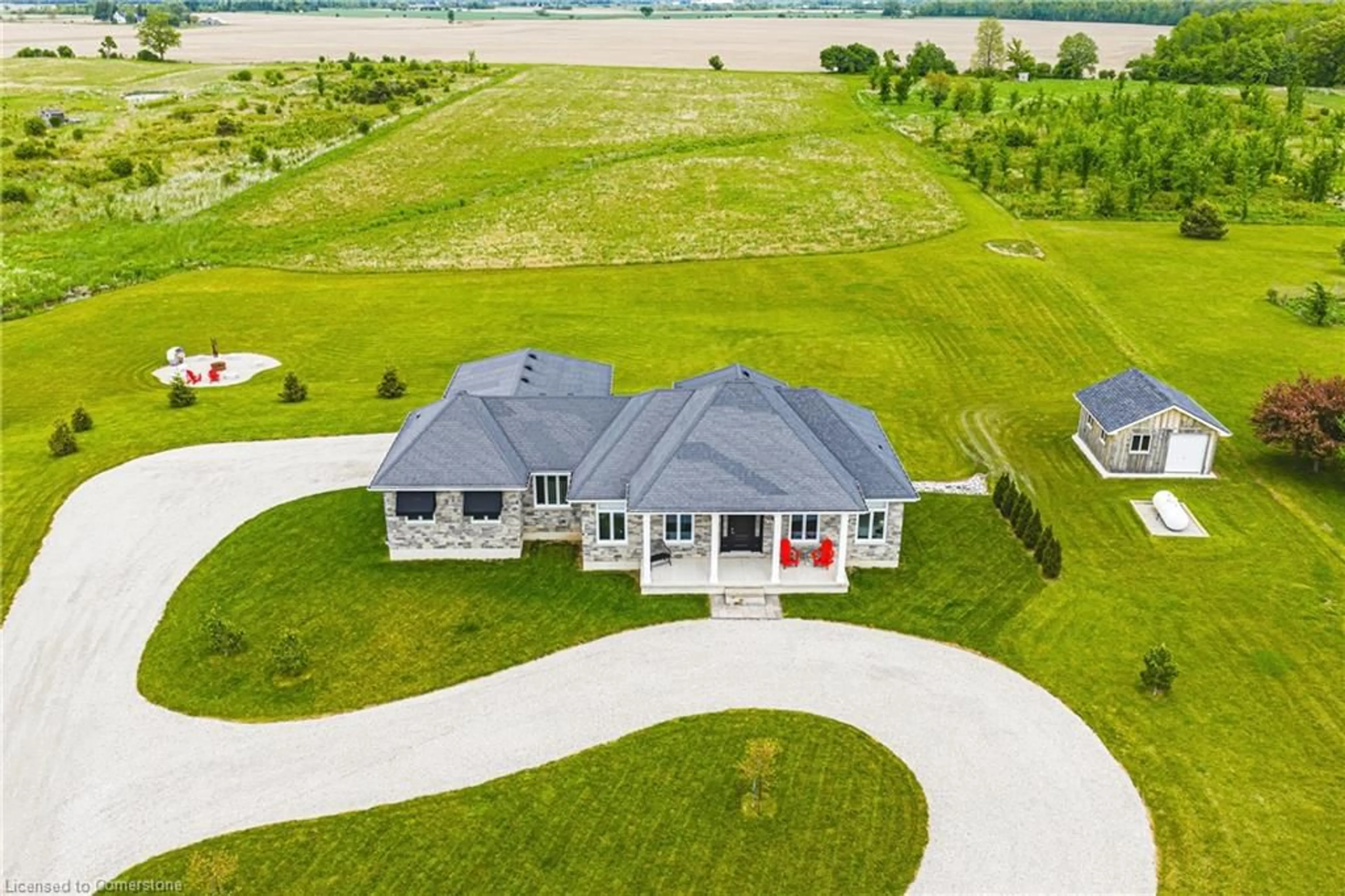 A pic from outside/outdoor area/front of a property/back of a property/a pic from drone, unknown for 168 Moores Rd, Haldimand Ontario N0A 1R0