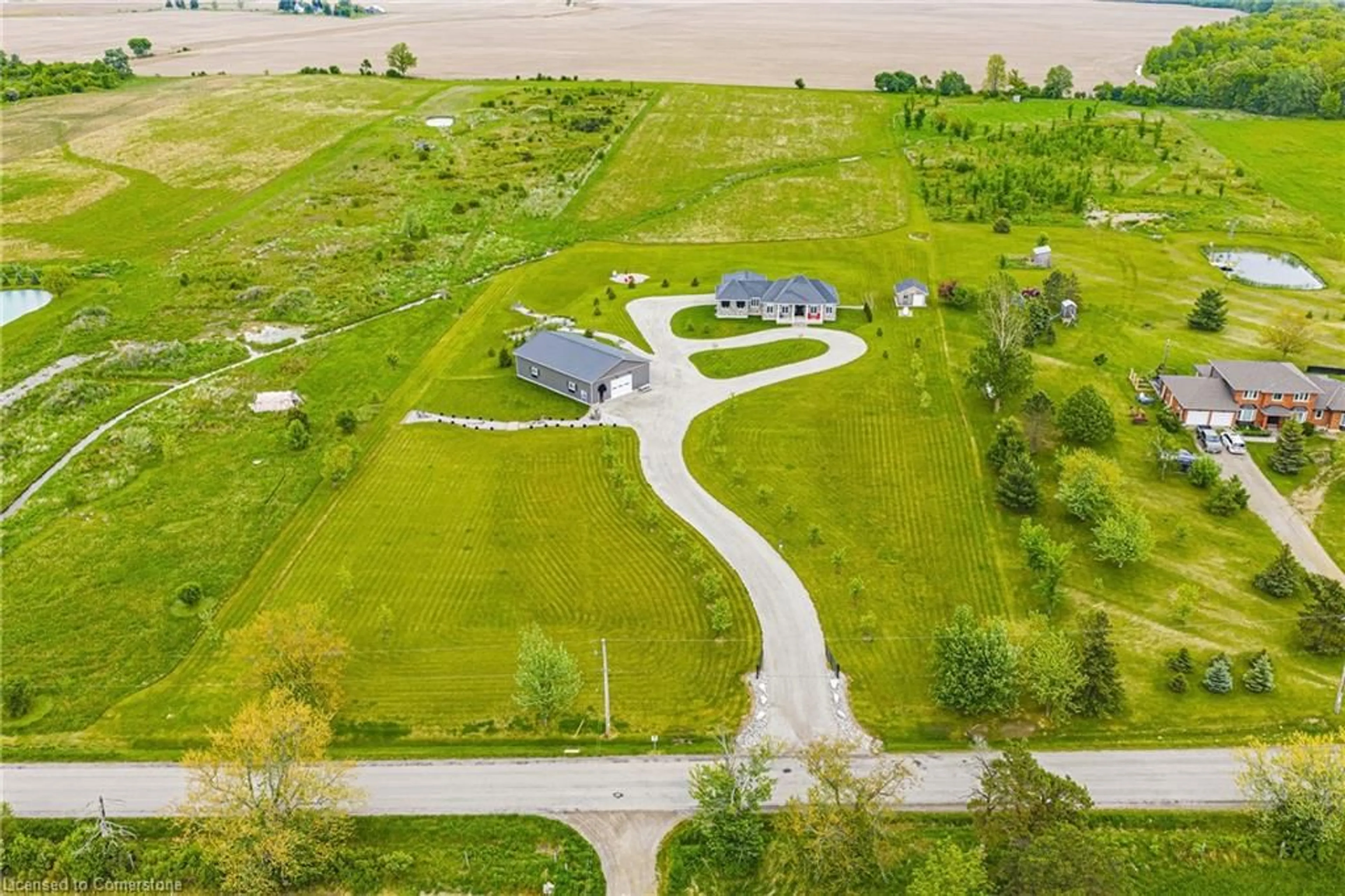 A pic from outside/outdoor area/front of a property/back of a property/a pic from drone, water/lake/river/ocean view for 168 Moores Rd, Haldimand Ontario N0A 1R0