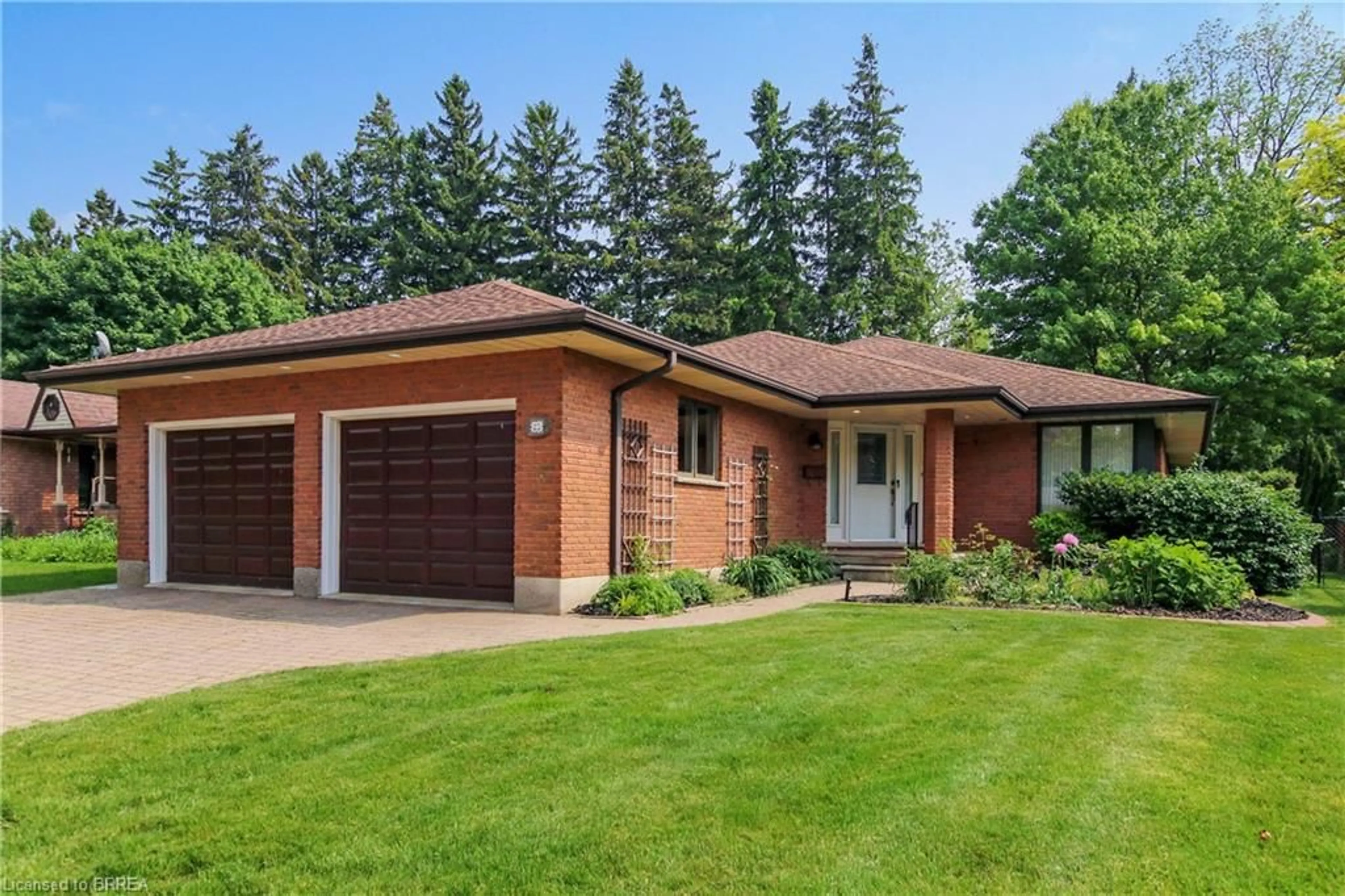 Home with brick exterior material, street for 23 Allensgate Dr, Brantford Ontario N3V 1C8