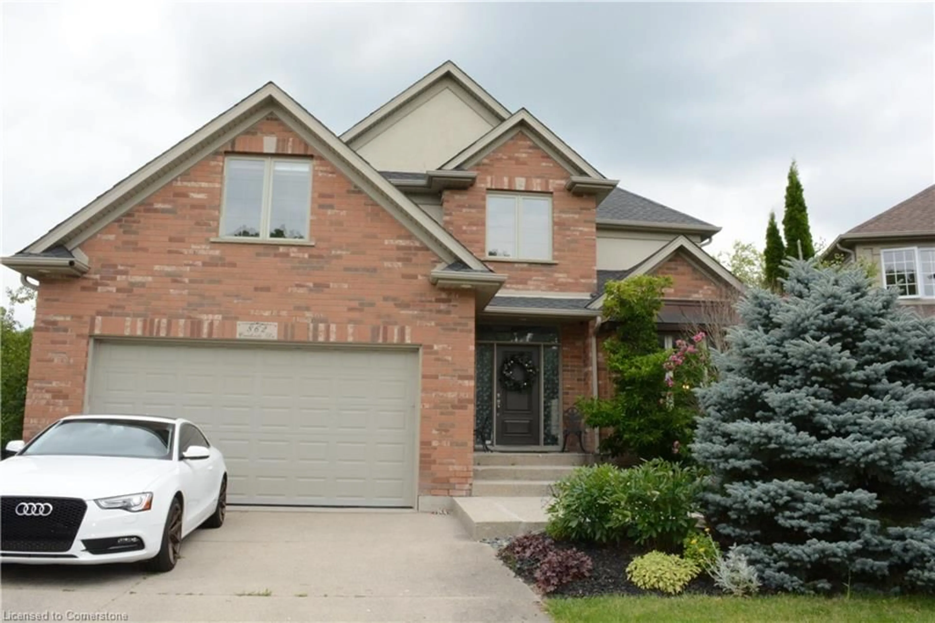 Home with brick exterior material, street for 862 Creekside Dr, Waterloo Ontario N2V 2S7