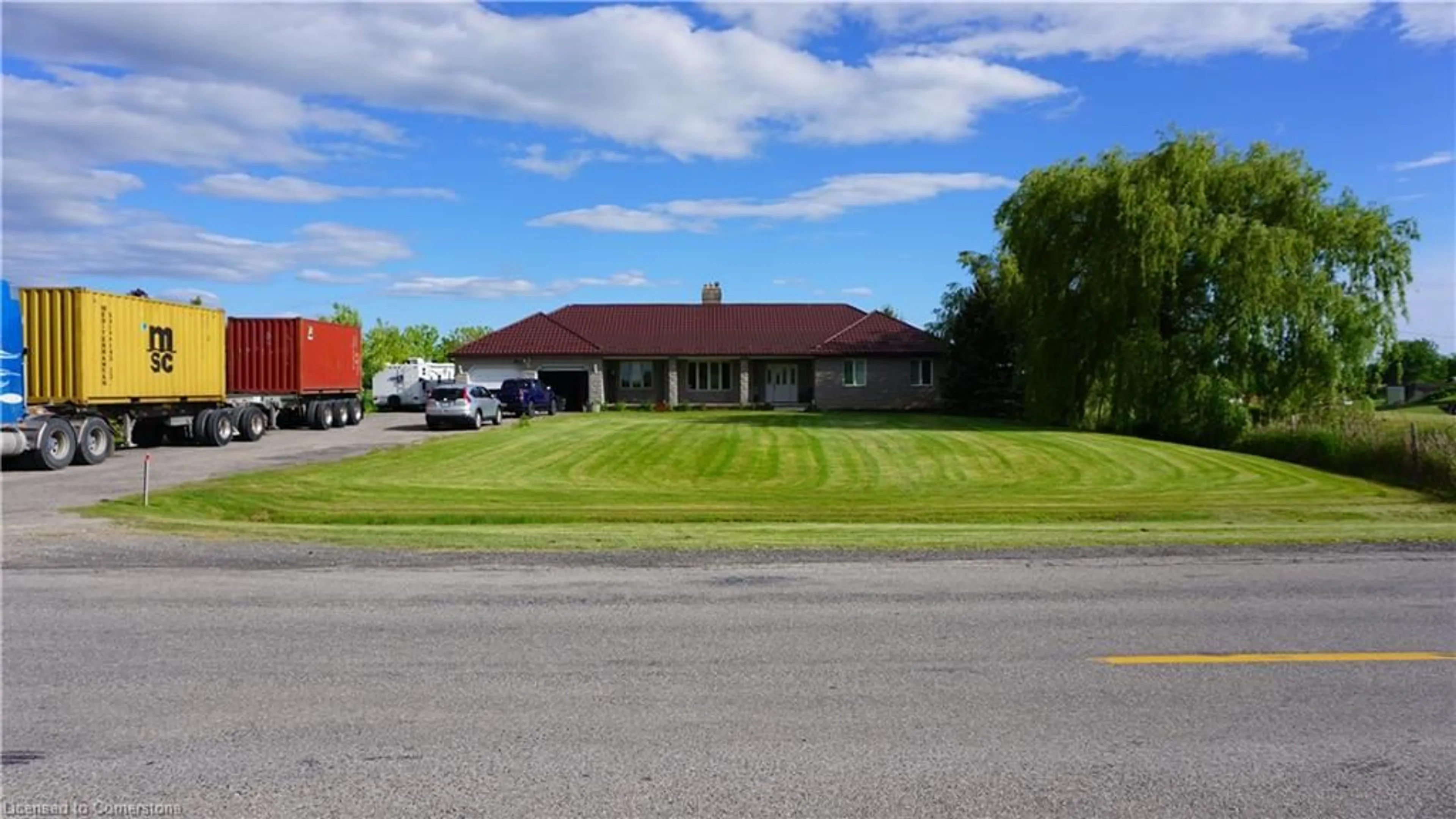 A pic from outside/outdoor area/front of a property/back of a property/a pic from drone, building for 3088 Haldimand 9 Rd, York Ontario N0A 1R0