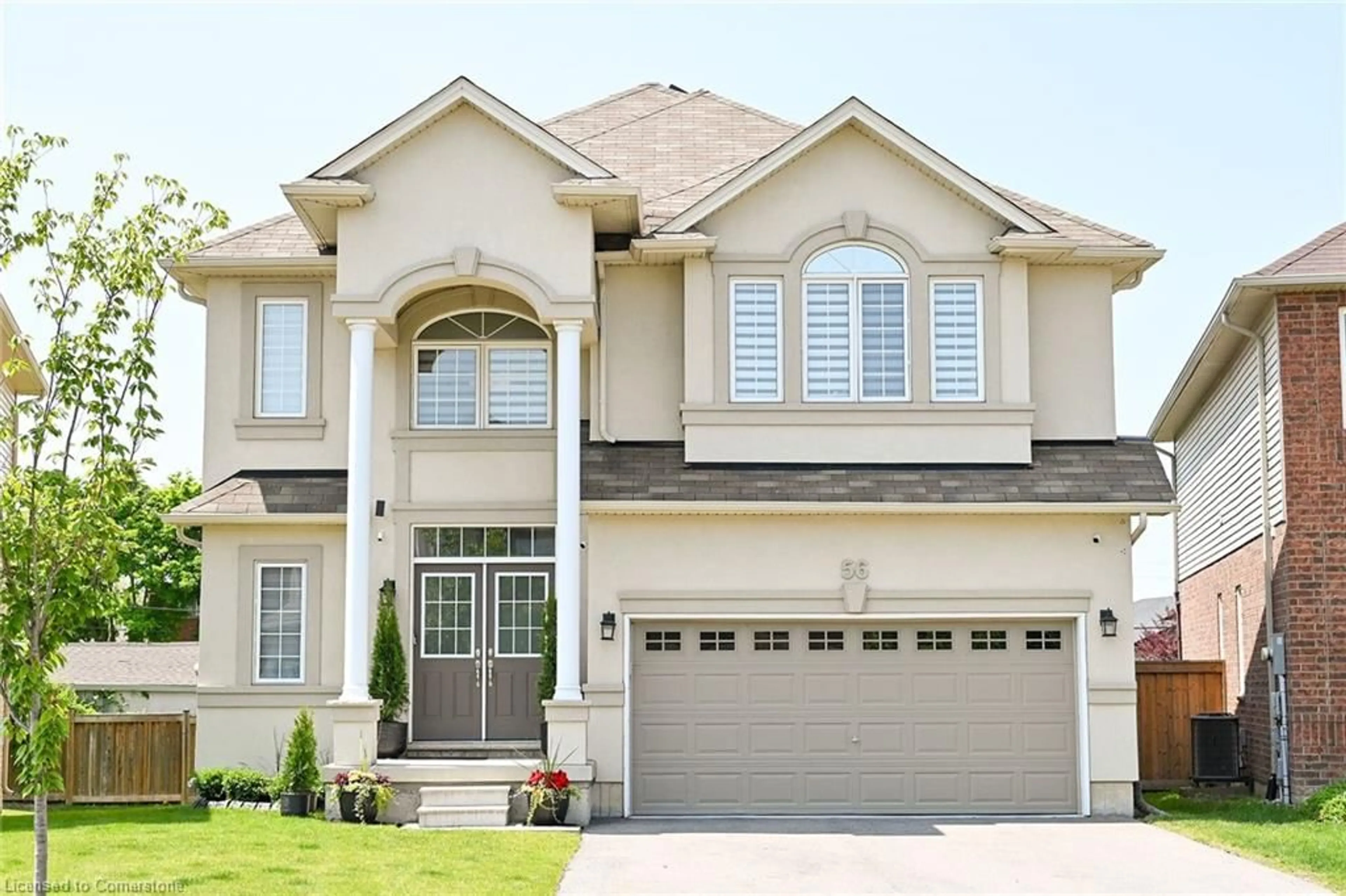 Home with brick exterior material, street for 56 Bellroyal Cres, Stoney Creek Ontario L8J 1P1