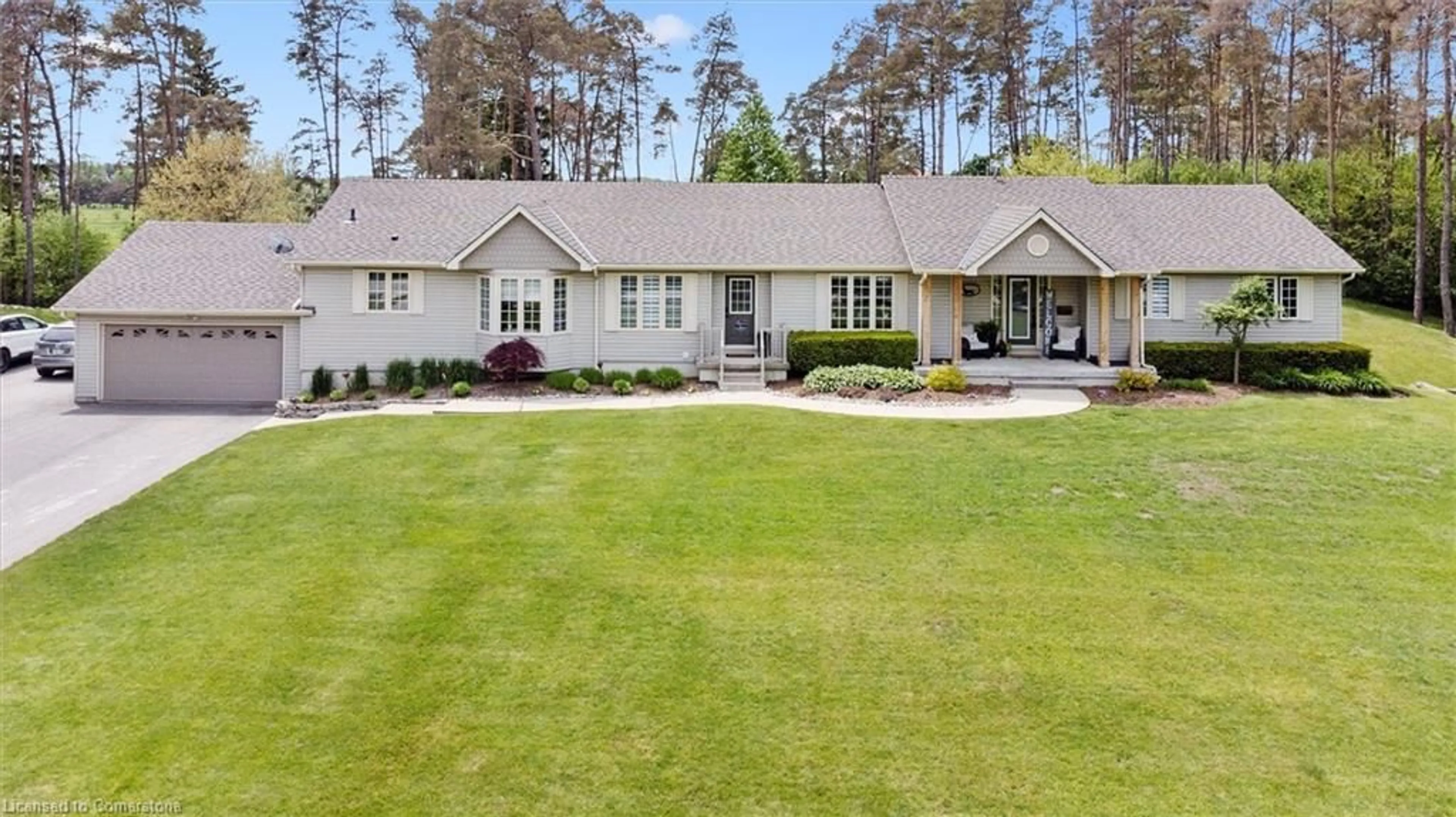 A pic from outside/outdoor area/front of a property/back of a property/a pic from drone, street for 4430 10 Sideroad, Puslinch Ontario N3C 2V4