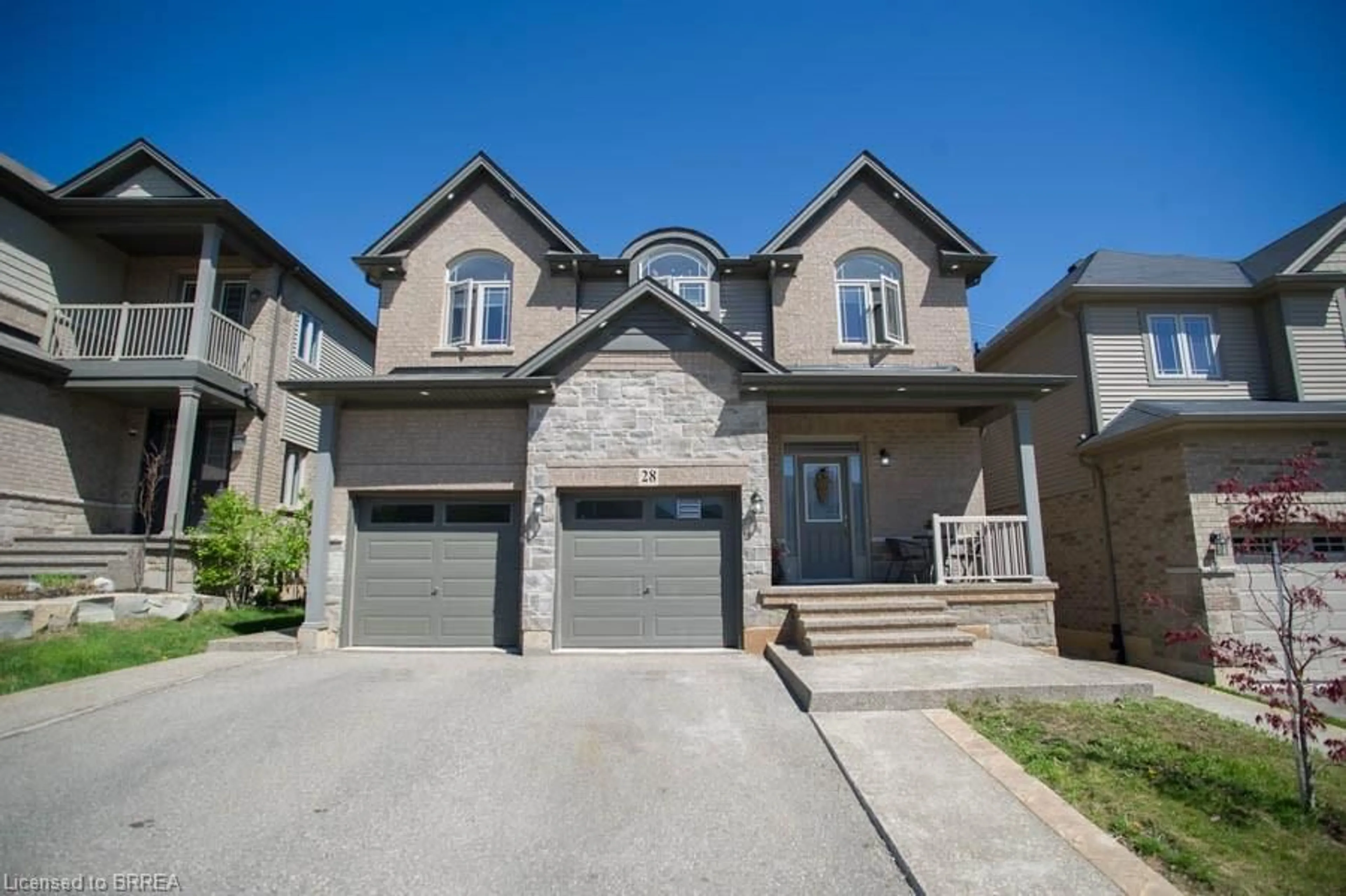 Home with brick exterior material, street for 28 Vic Chambers Pl, Paris Ontario N3L 0E6