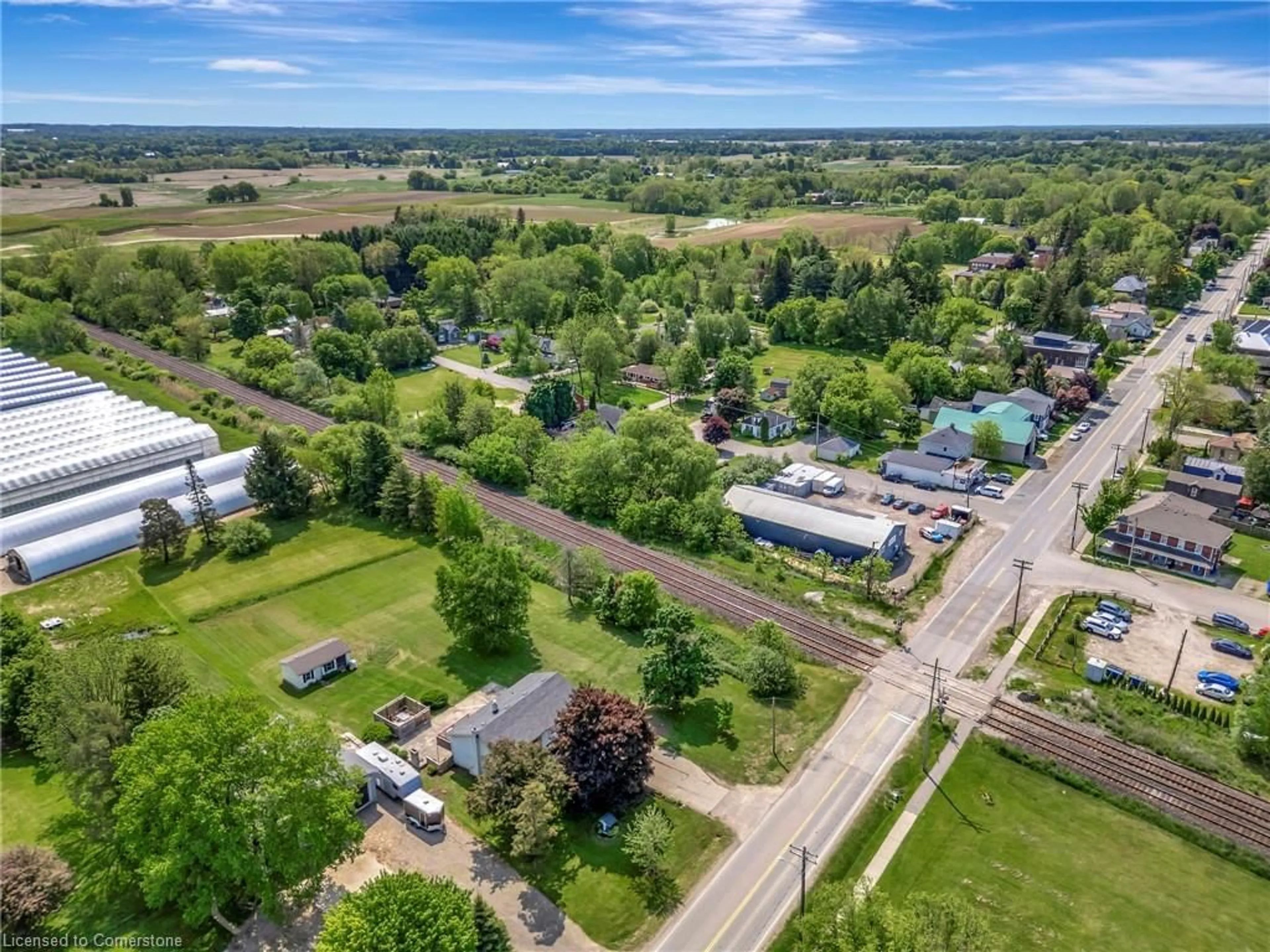 A pic from outside/outdoor area/front of a property/back of a property/a pic from drone, street for 140 Lynden Rd, Lynden Ontario L0R 1T0