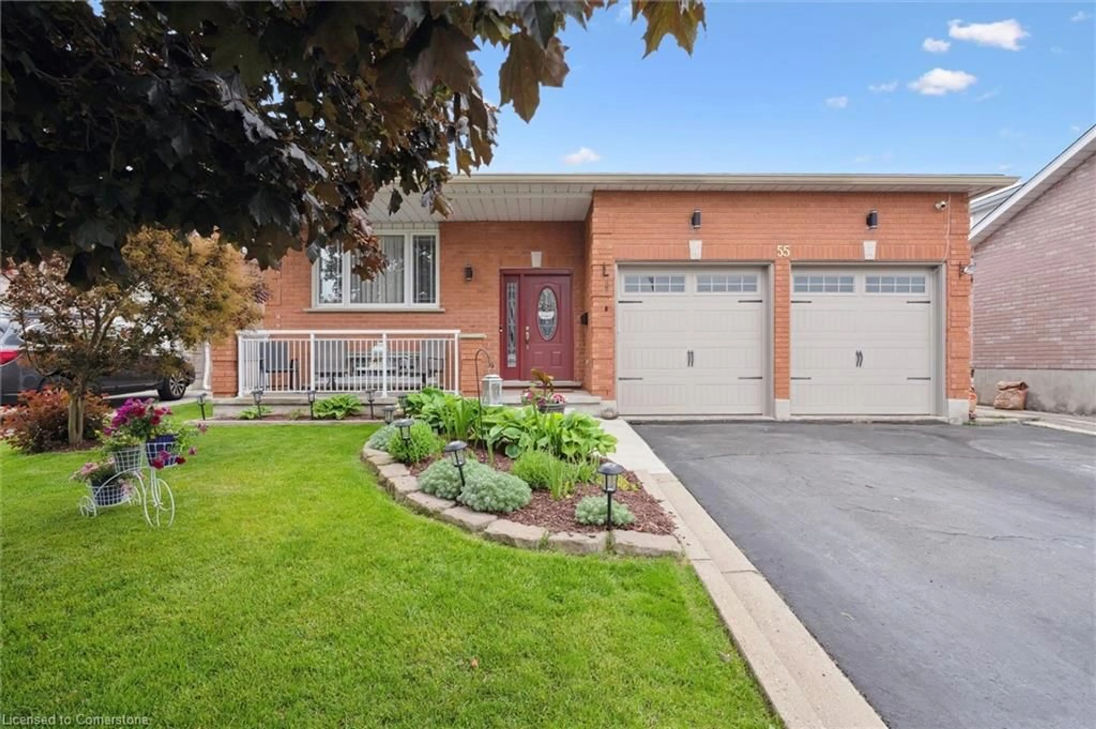 Home with brick exterior material, street for 55 Carlos Crt, Cambridge Ontario N1R 8H4