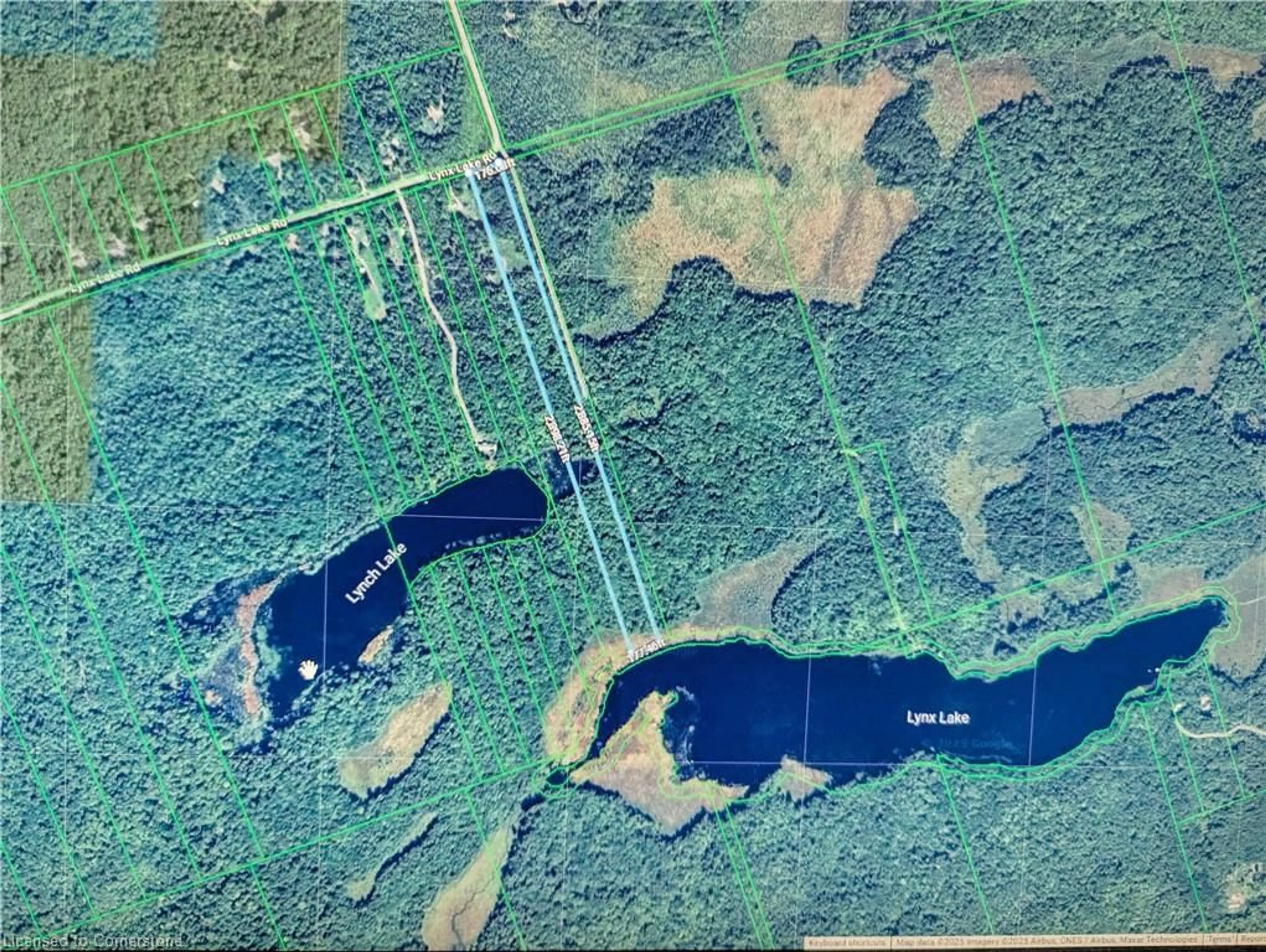 Picture of a map for 417 Lynx Lake Rd, Huntsville Ontario P1H 2J3