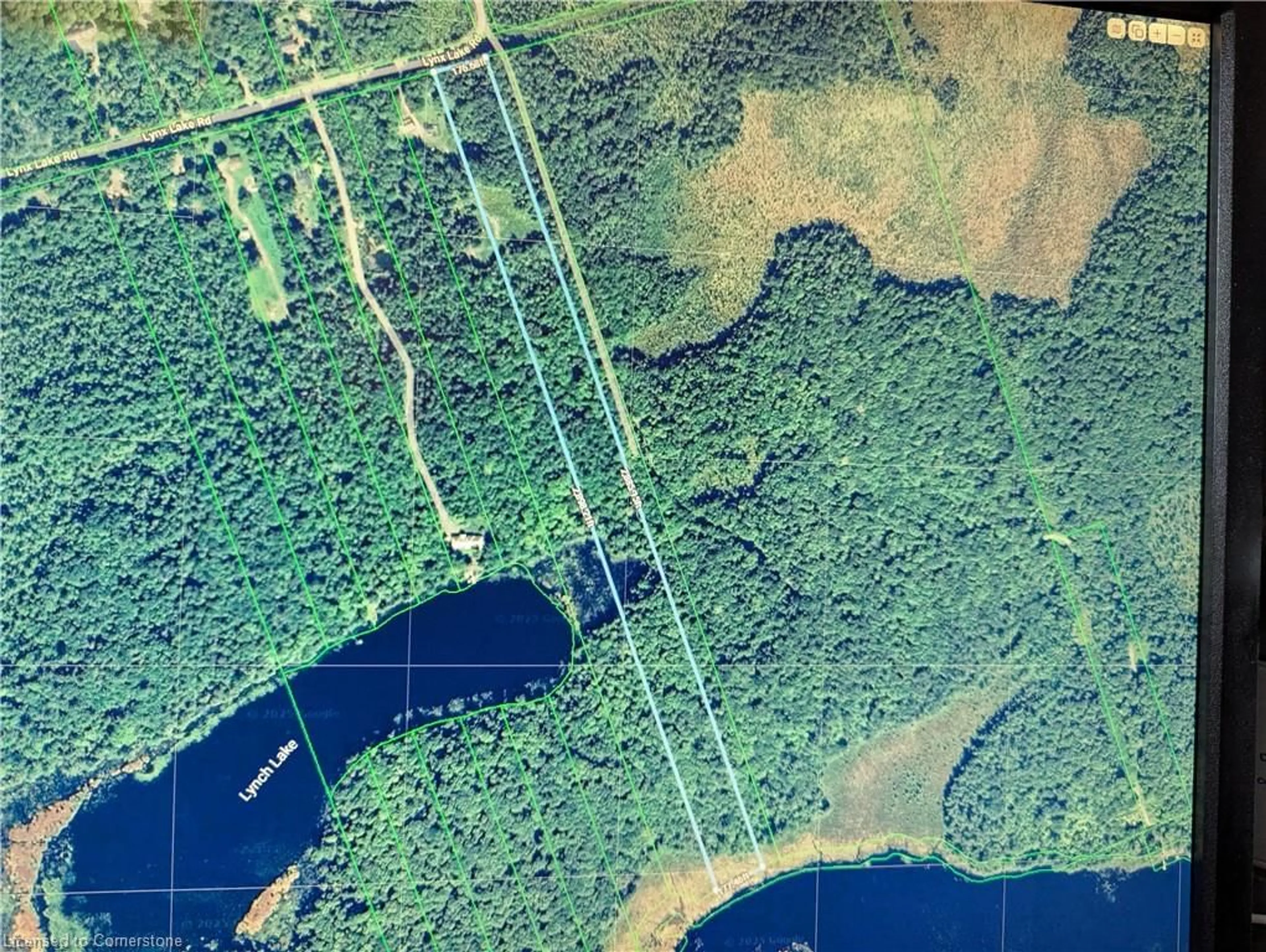 Picture of a map for 417 Lynx Lake Rd, Huntsville Ontario P1H 2J3