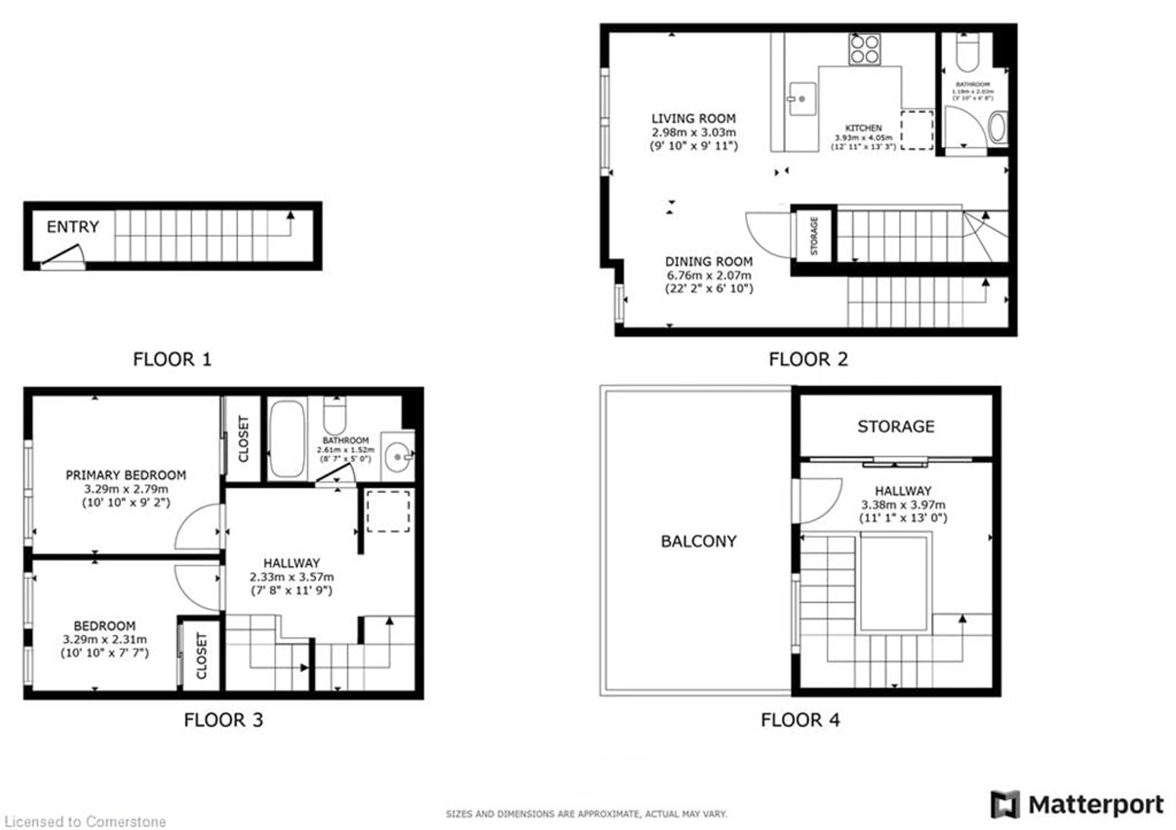 Floor plan for 173 William Duncan Road Rd #103, Toronto Ontario M3K 0B8