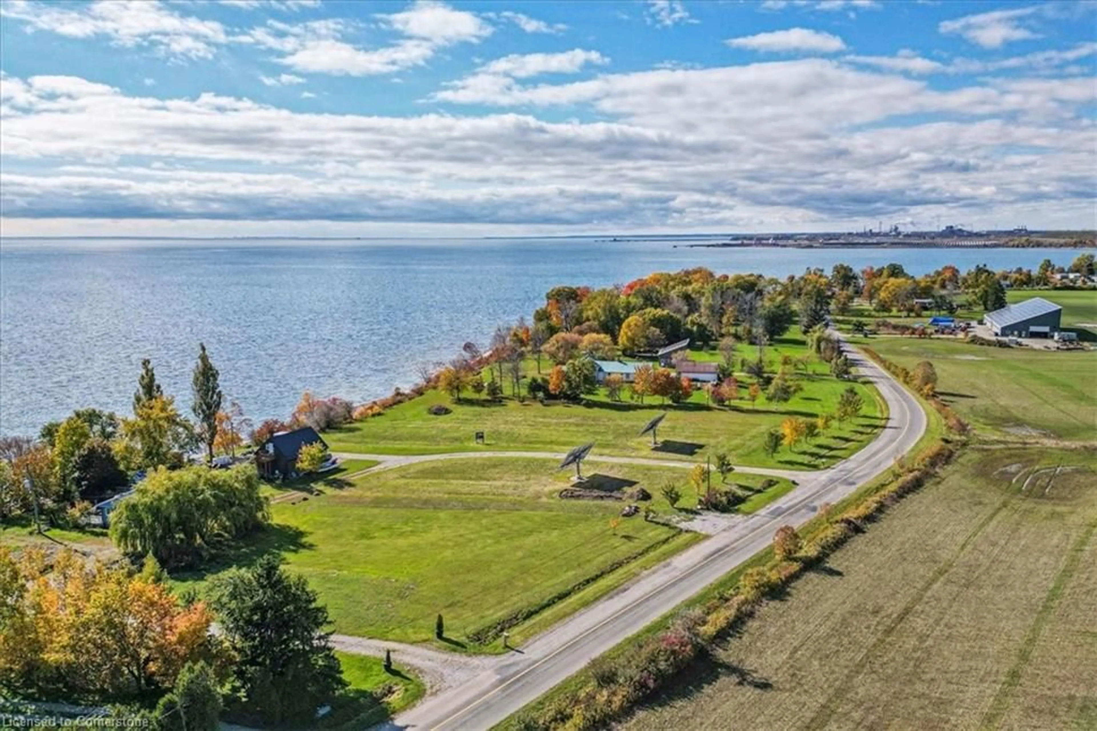 A pic from outside/outdoor area/front of a property/back of a property/a pic from drone, water/lake/river/ocean view for 488 South Coast Dr, Haldimand Ontario N0A 1L0